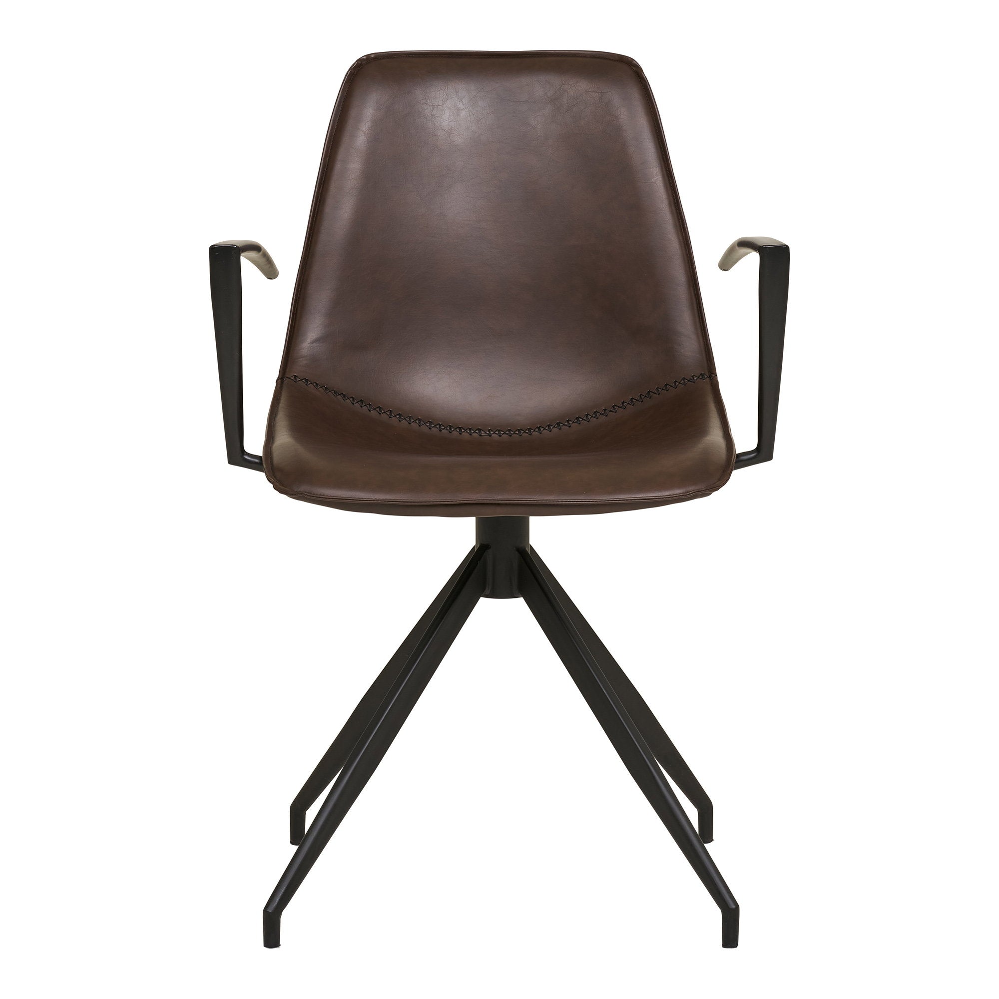Monaco Dining Chair – PU Leather – Brown