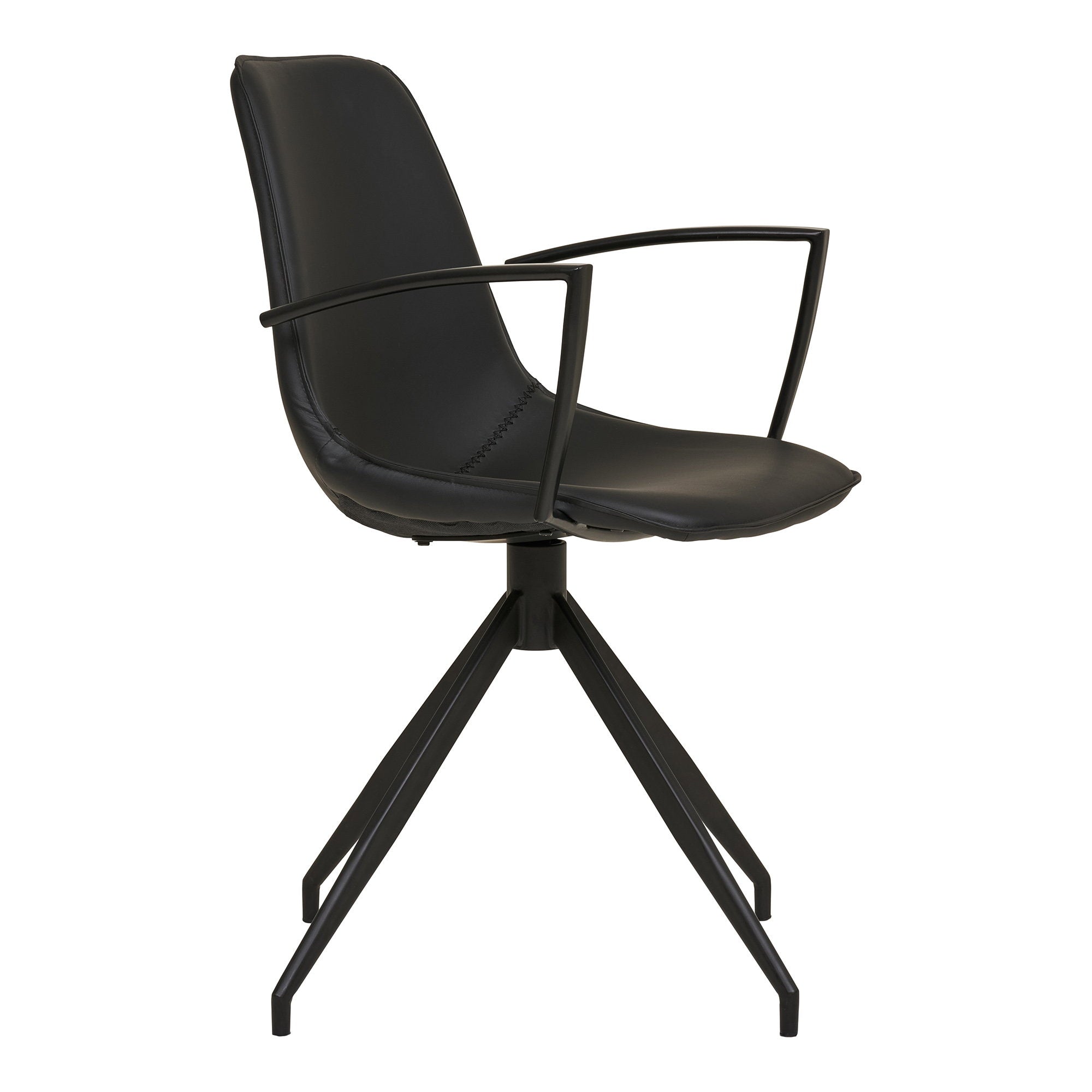 Monaco Dining Chair – PU Leather – Black