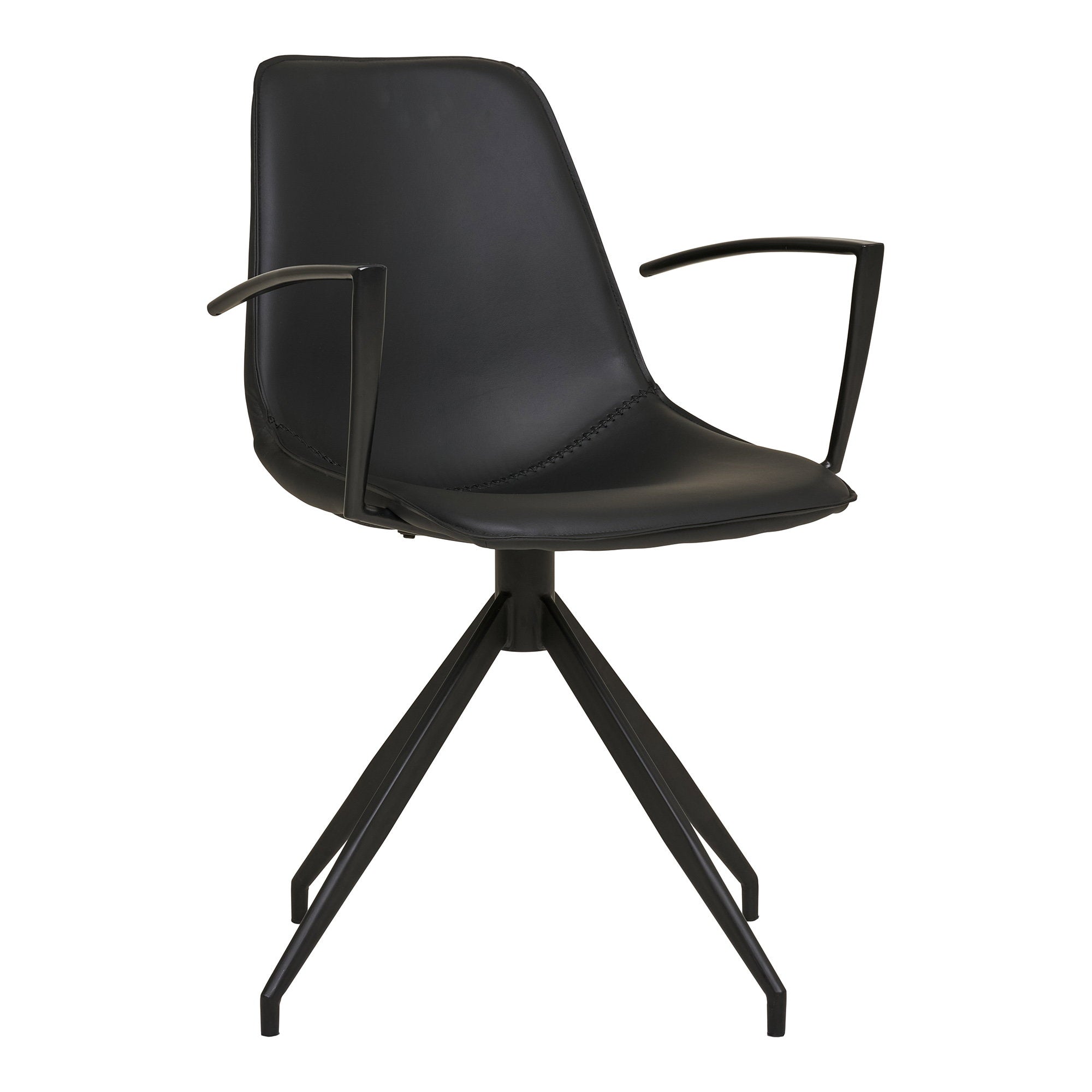 Monaco Dining Chair – PU Leather – Black