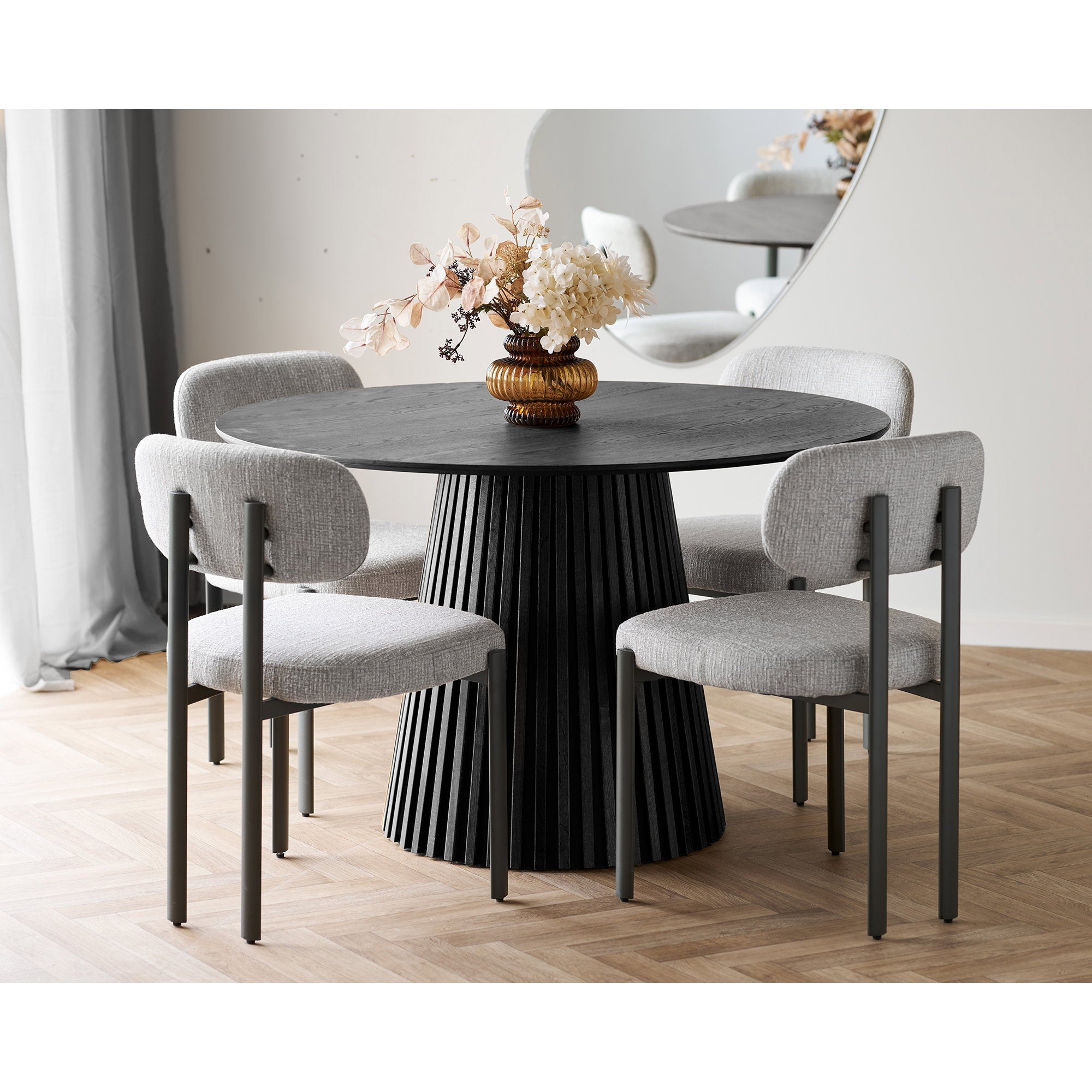 Royan Dining Chair – Light Grey
