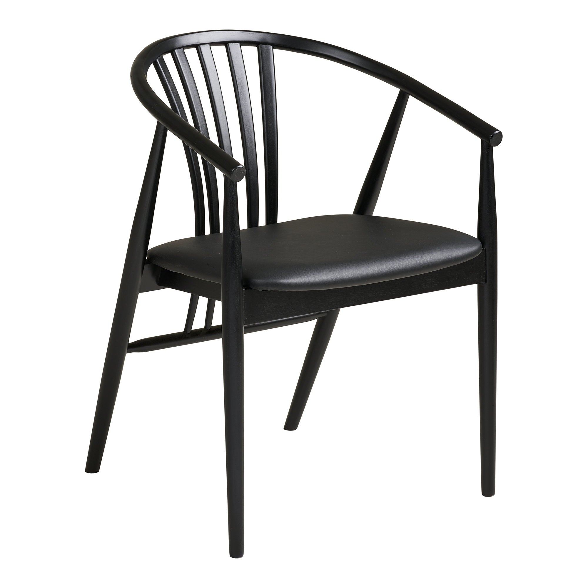 Agustin Dining Chair – Oak – Black