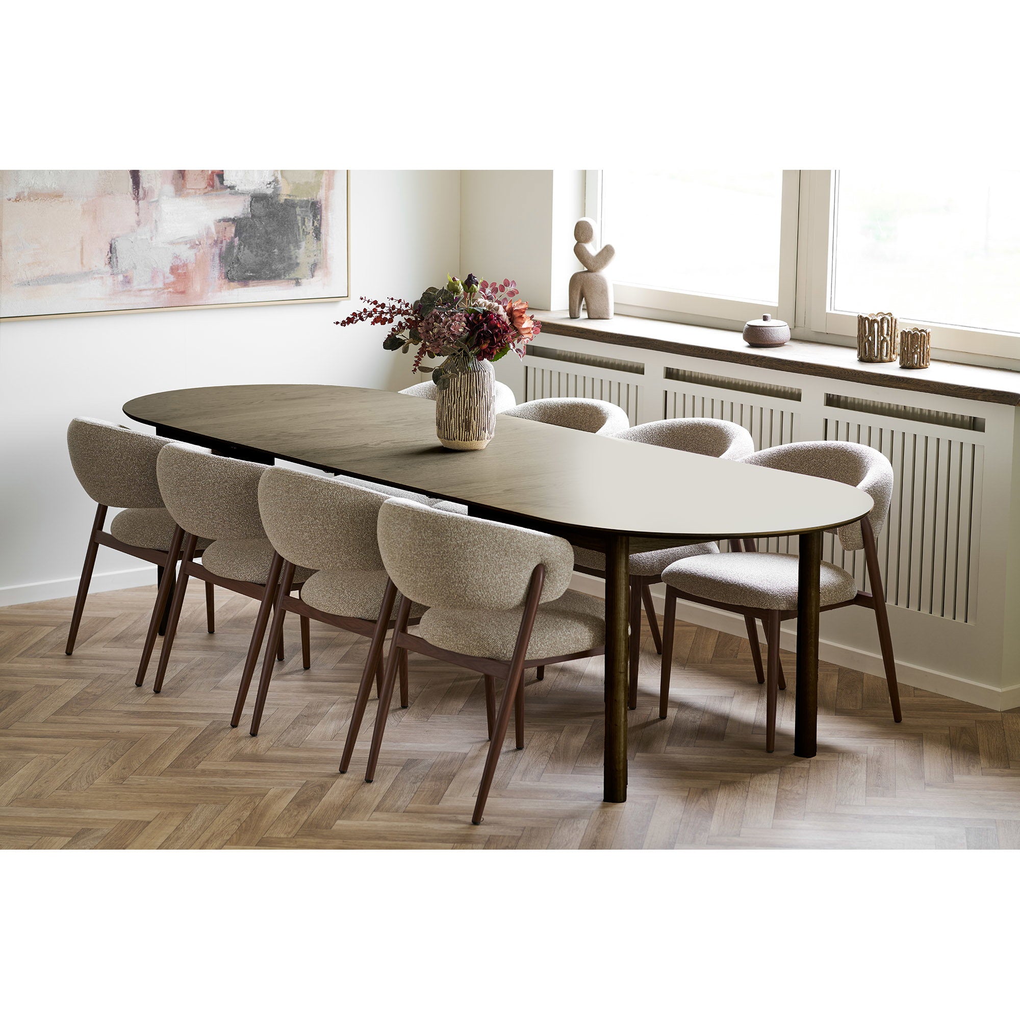 Cavi Dining Chair – Sand / Walnut