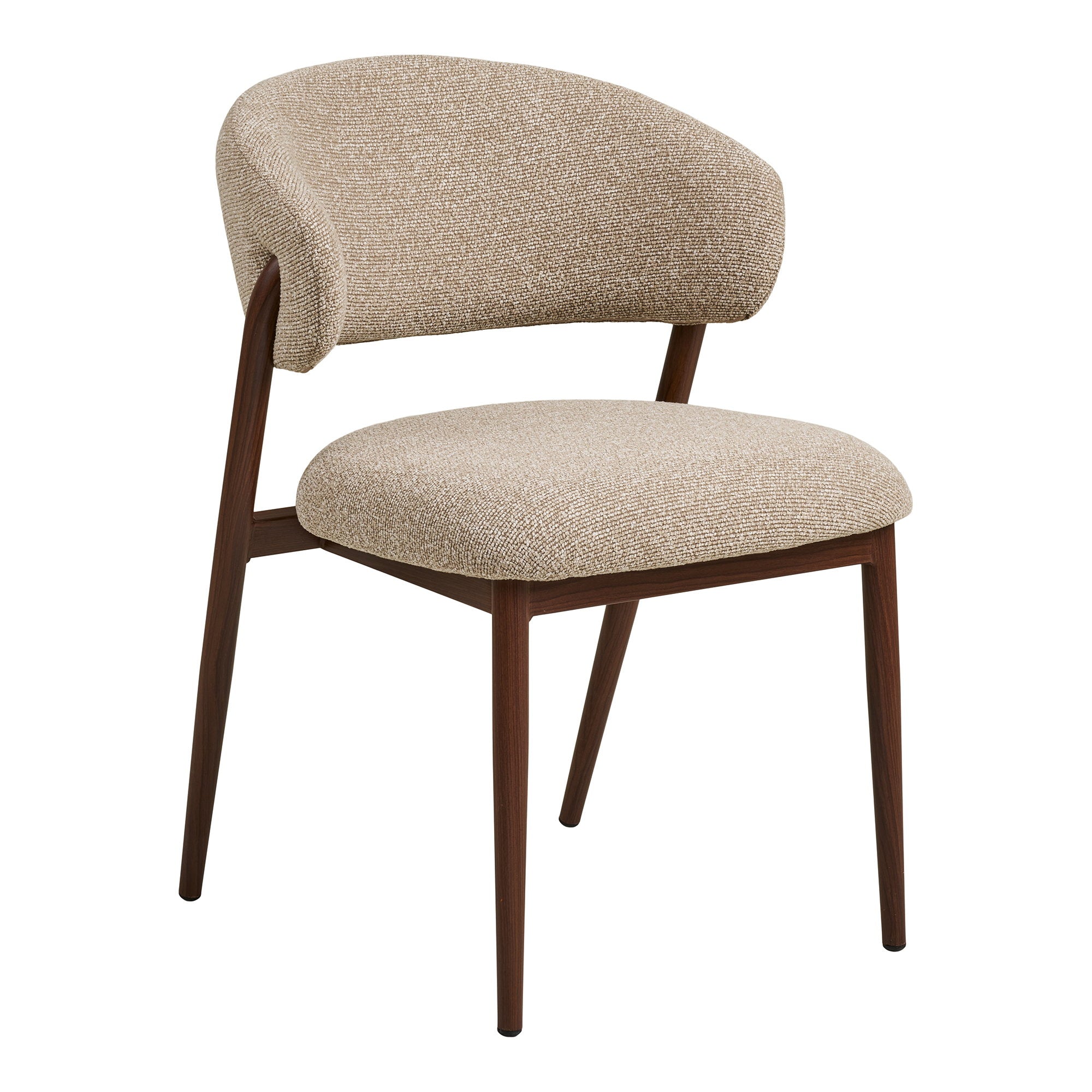 Cavi Dining Chair – Sand / Walnut