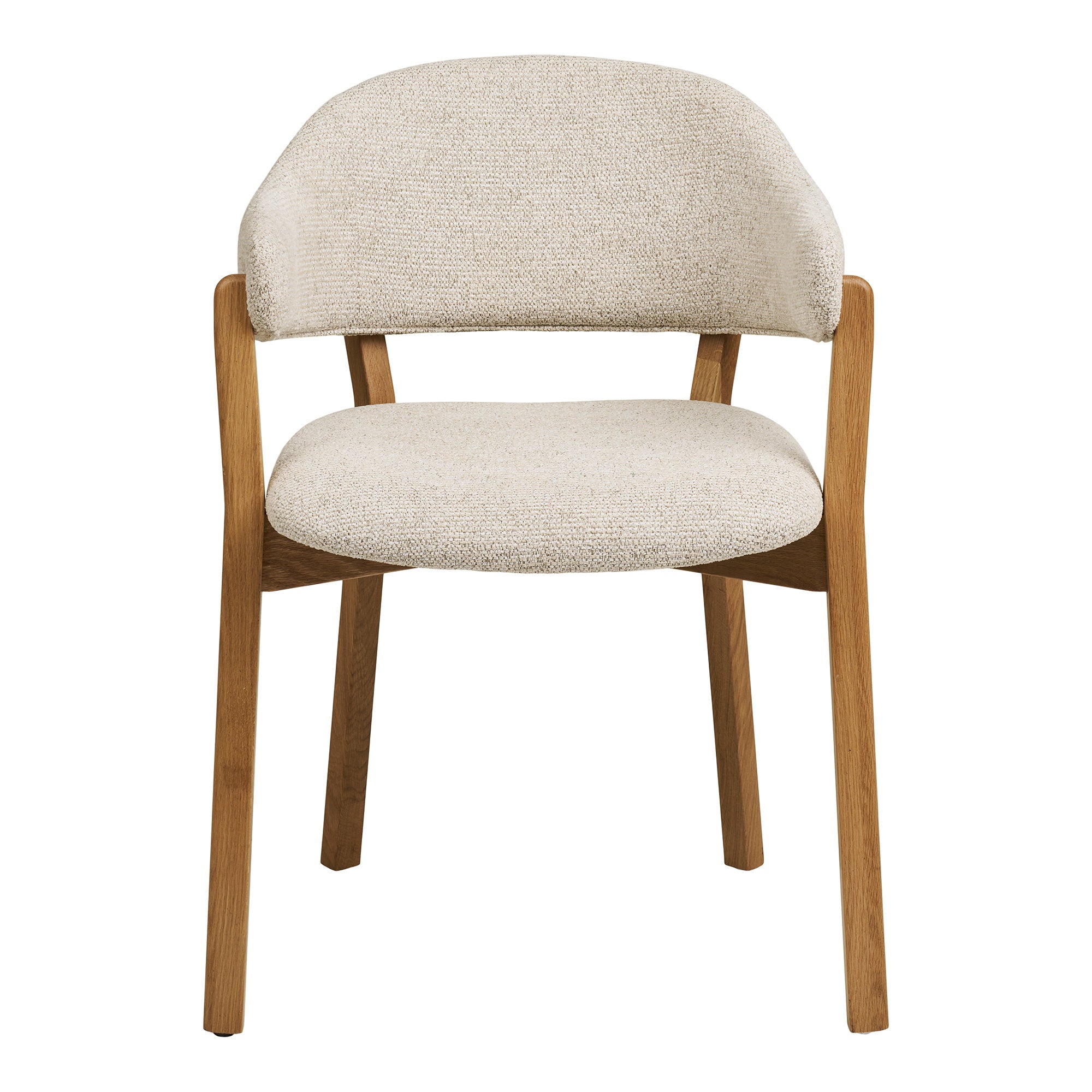 Dunkirk Dining Chair – Oak – Natural / Beige
