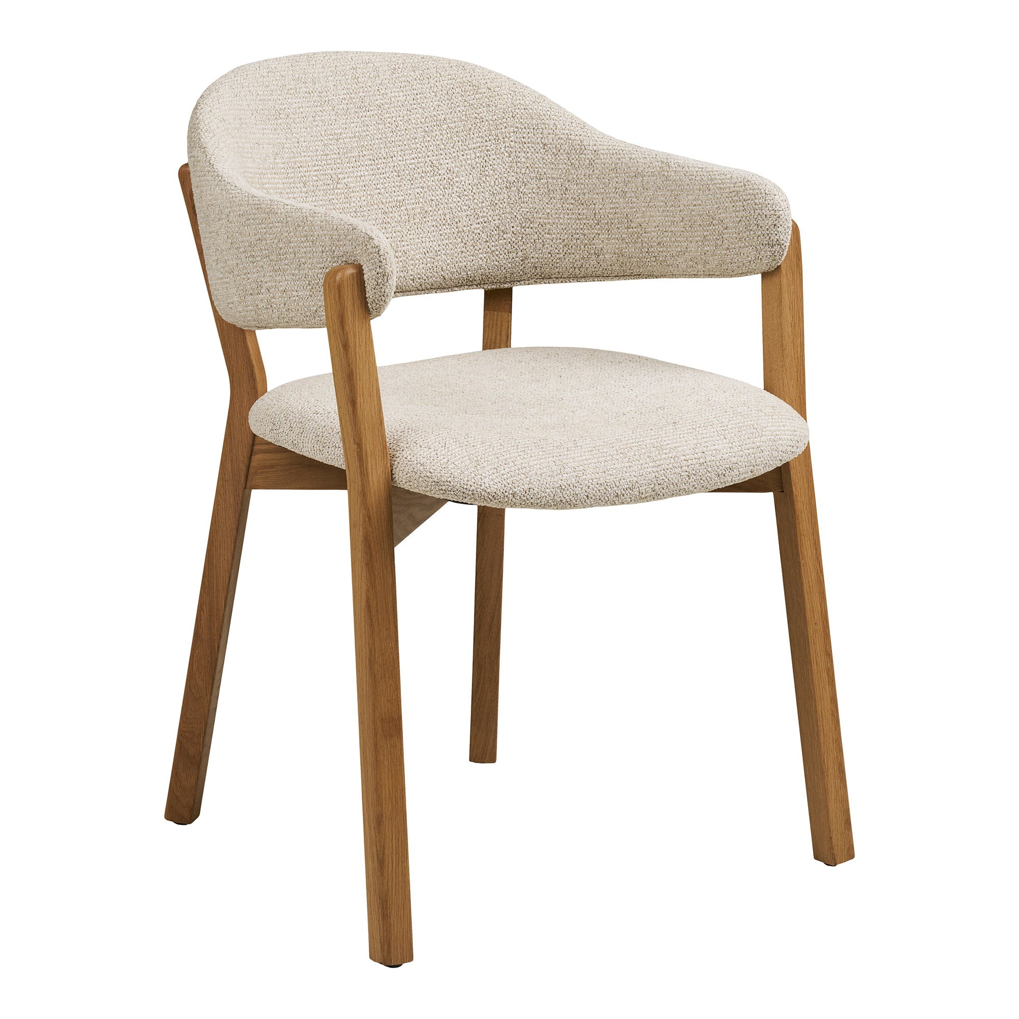 Dunkirk Dining Chair – Oak – Natural / Beige – 59×59,5 cm