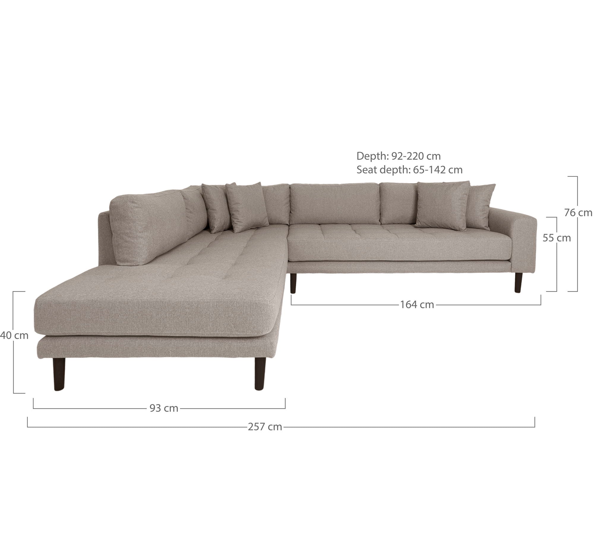 Lido Corner Sofa With Open End
