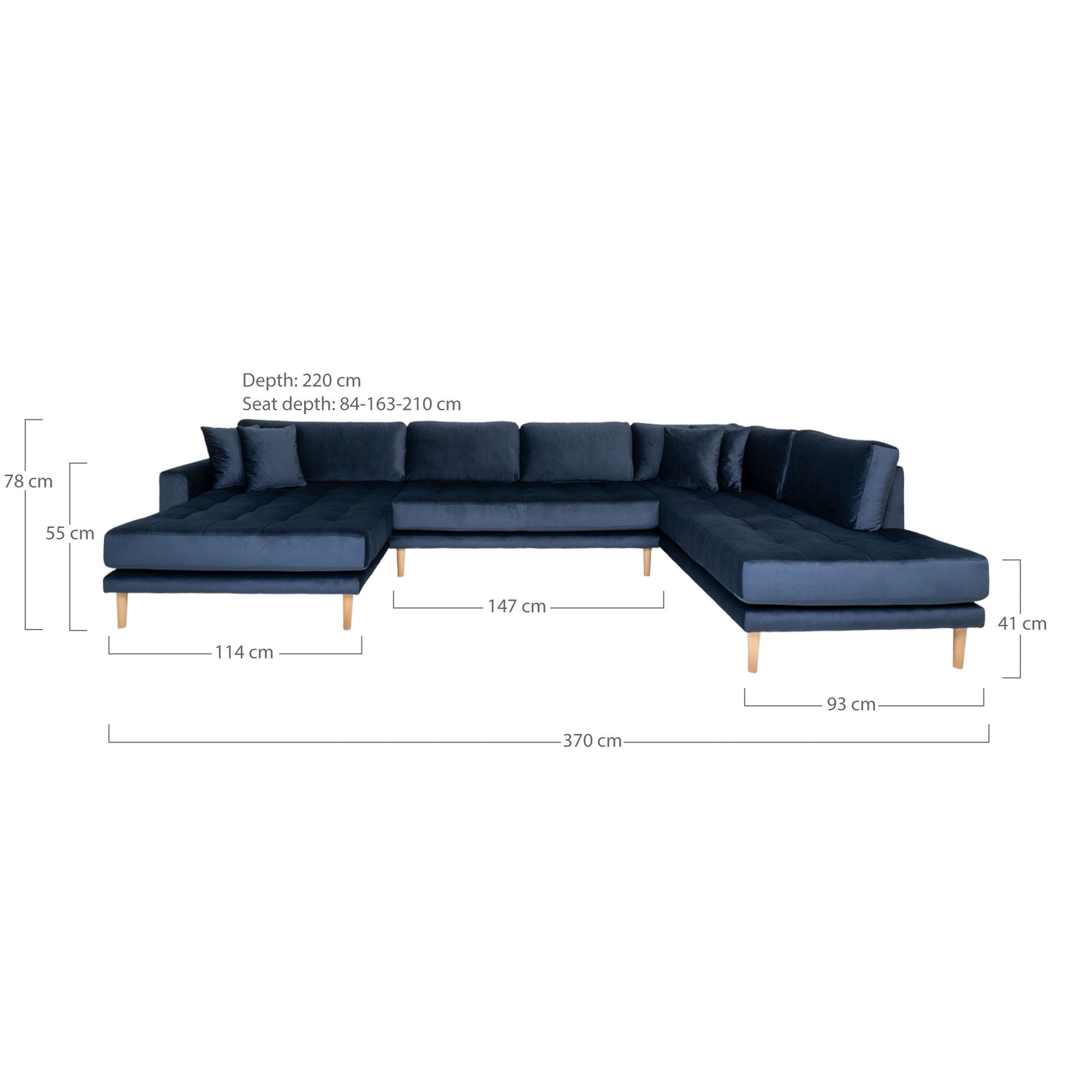 Lido U-Sofa Open End