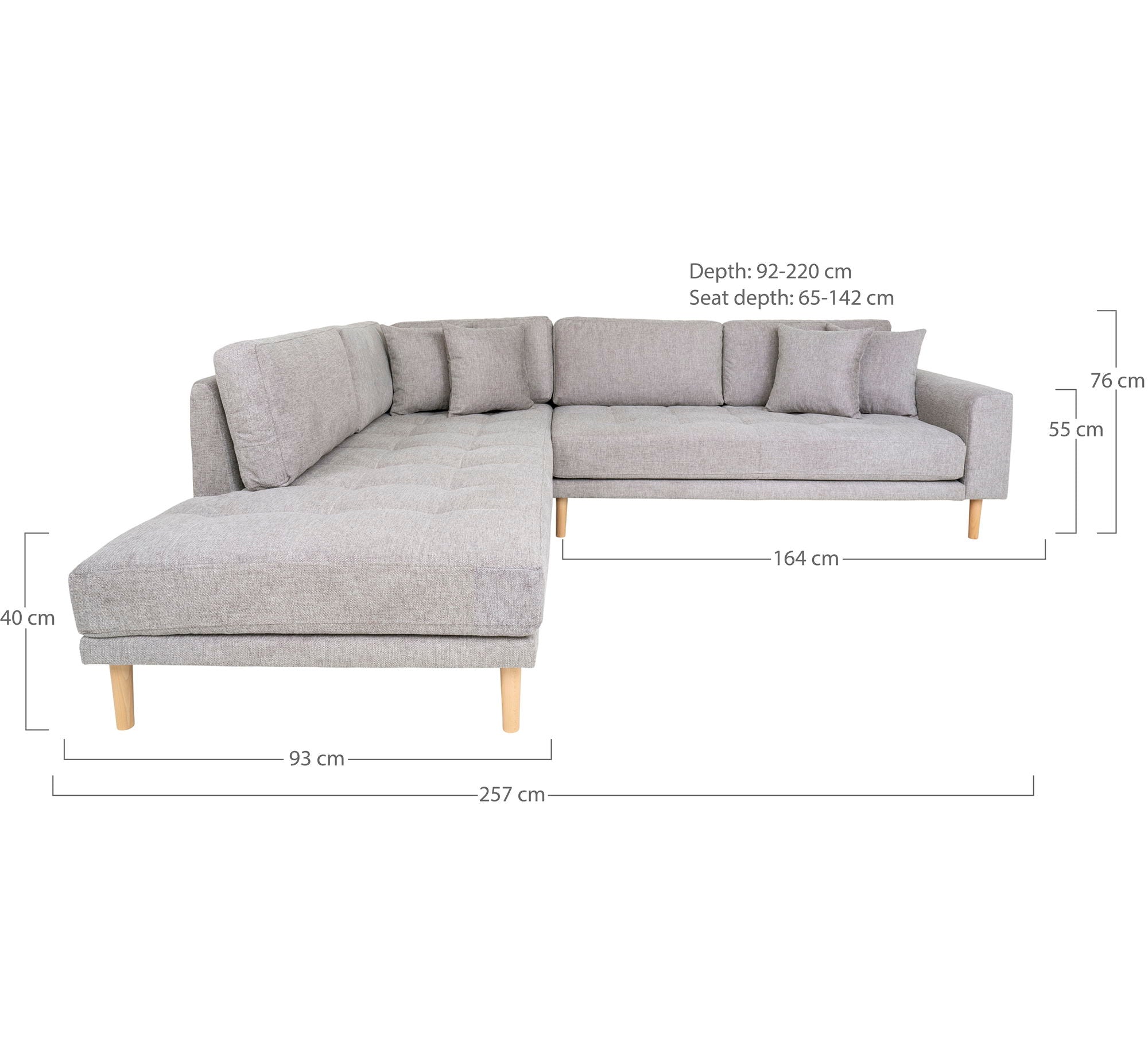 Lido Corner Sofa Open End