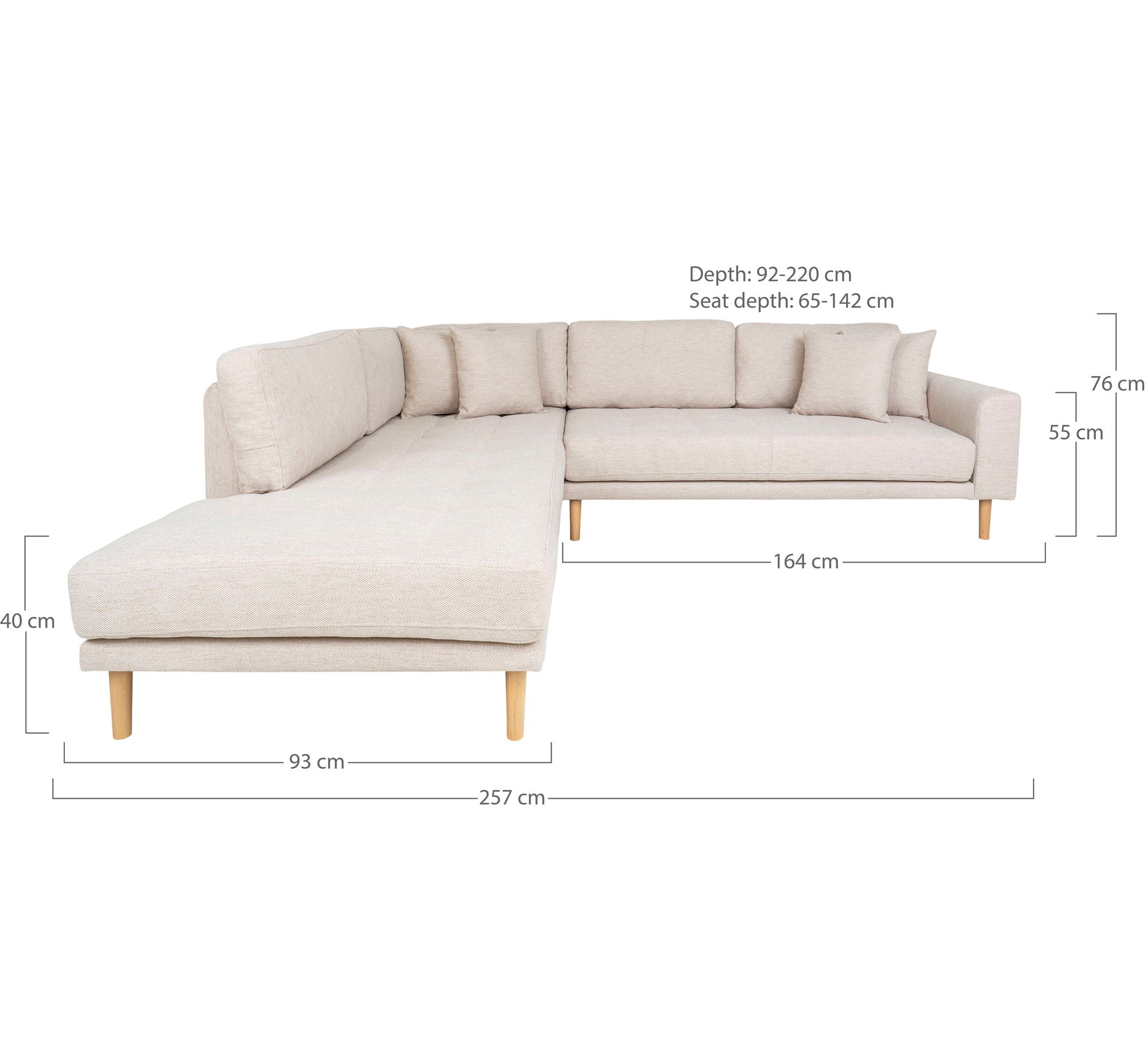 Lido Corner Sofa Open End