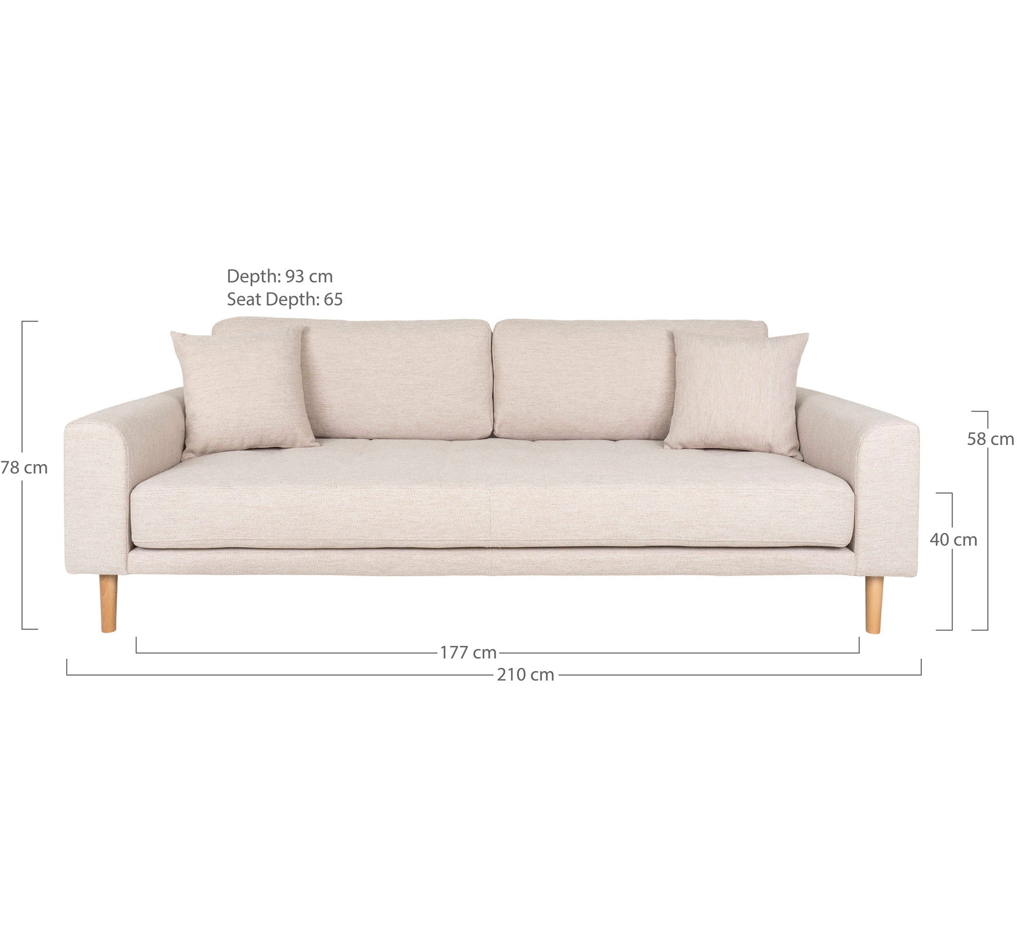 Lido 3 Seater Sofa