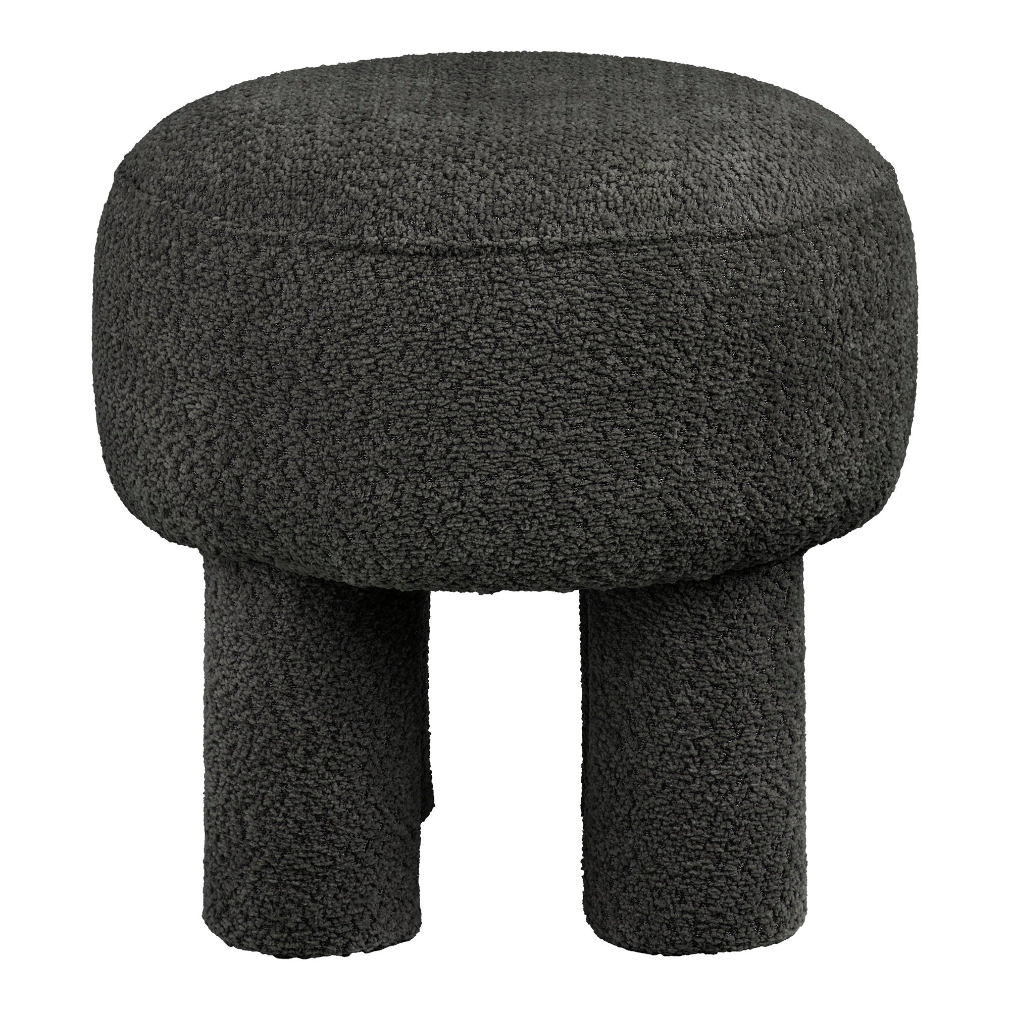 Canberra Pouf – Charcoal
