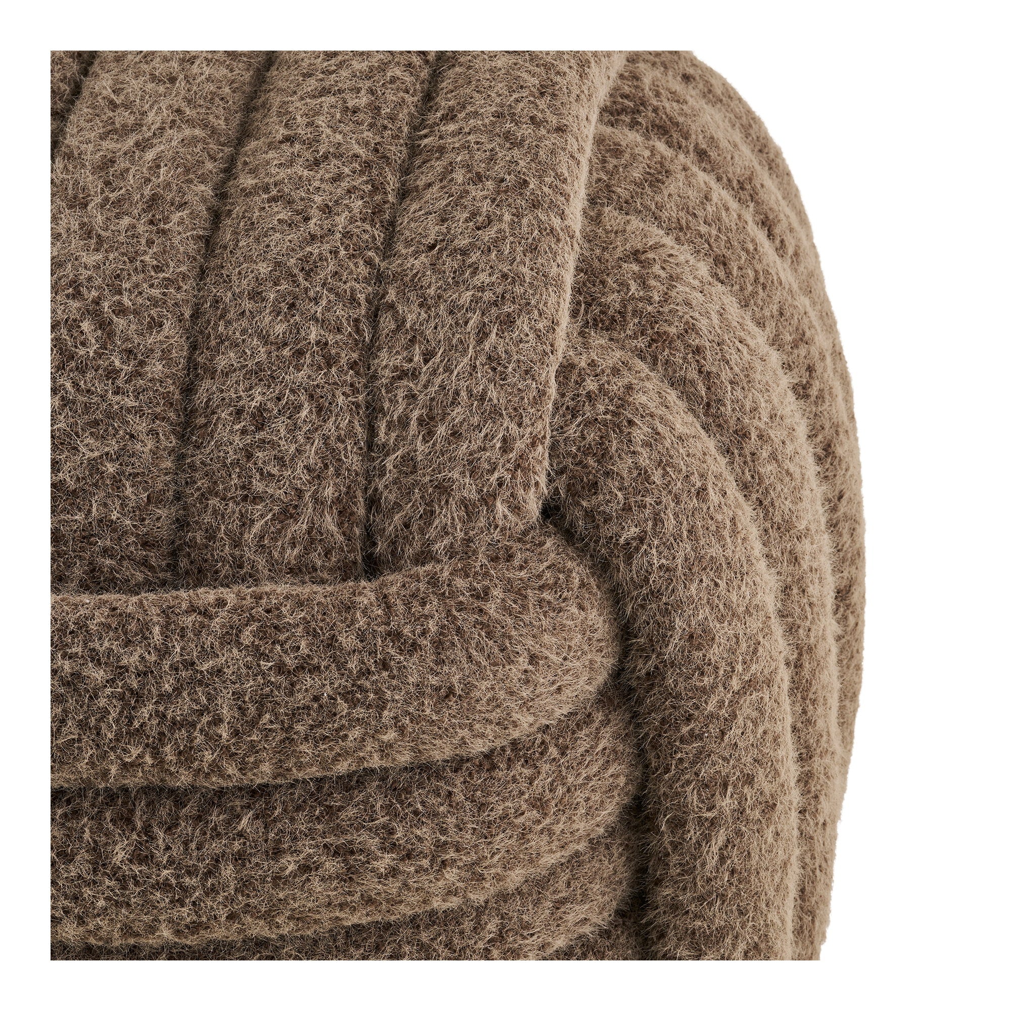 Napier Pouf – Brown
