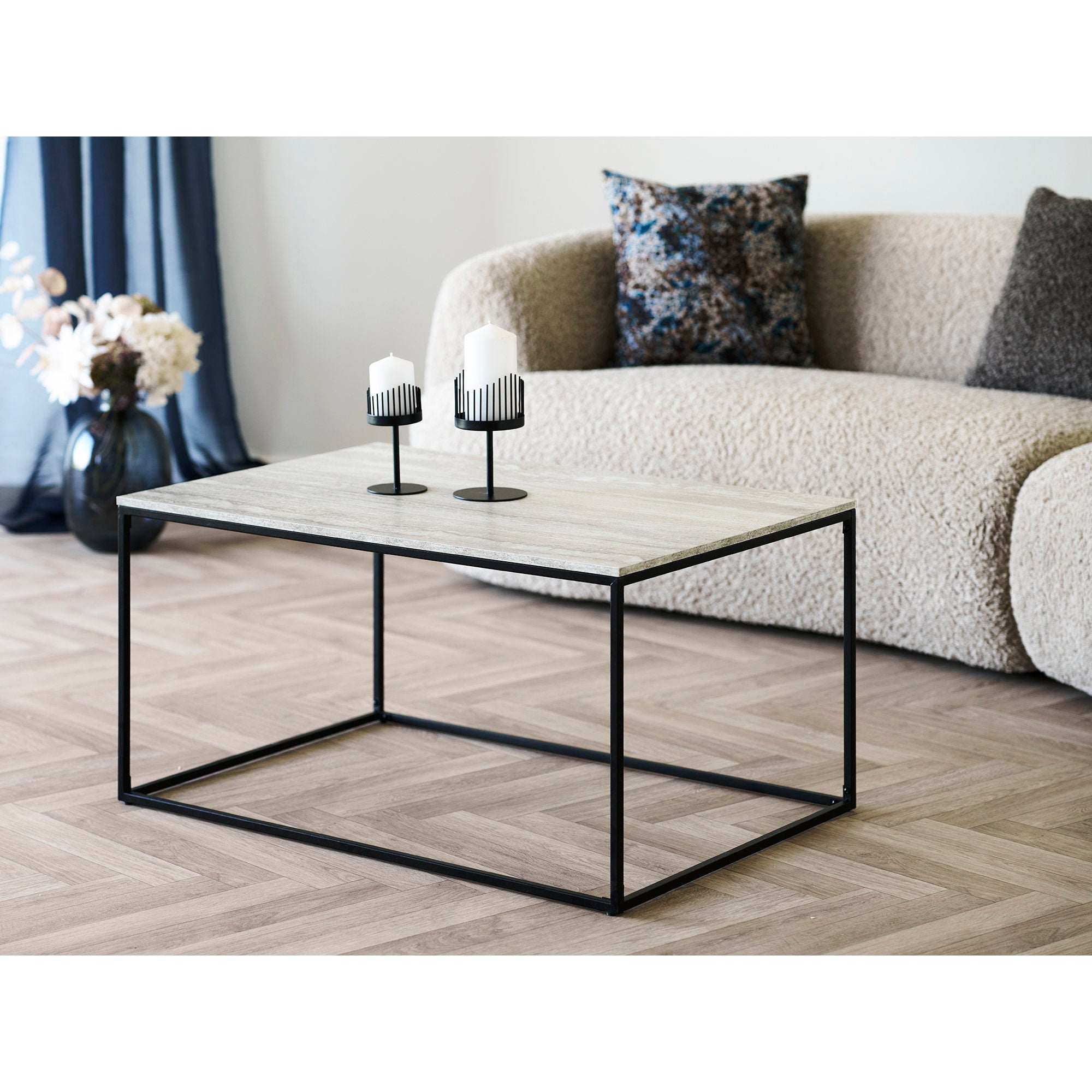 Vita Coffee Table – Black / Beige
