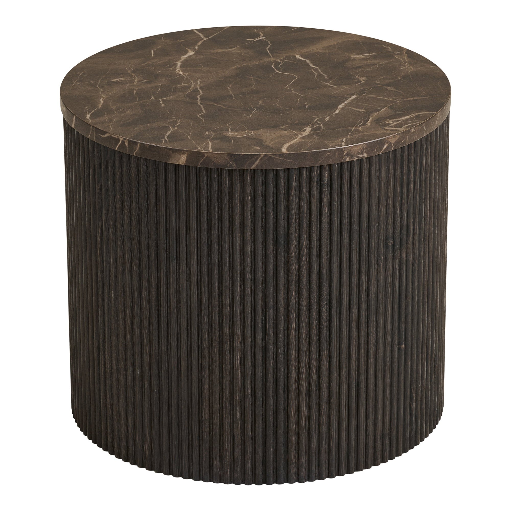 Rota Side Table – Dark Brown