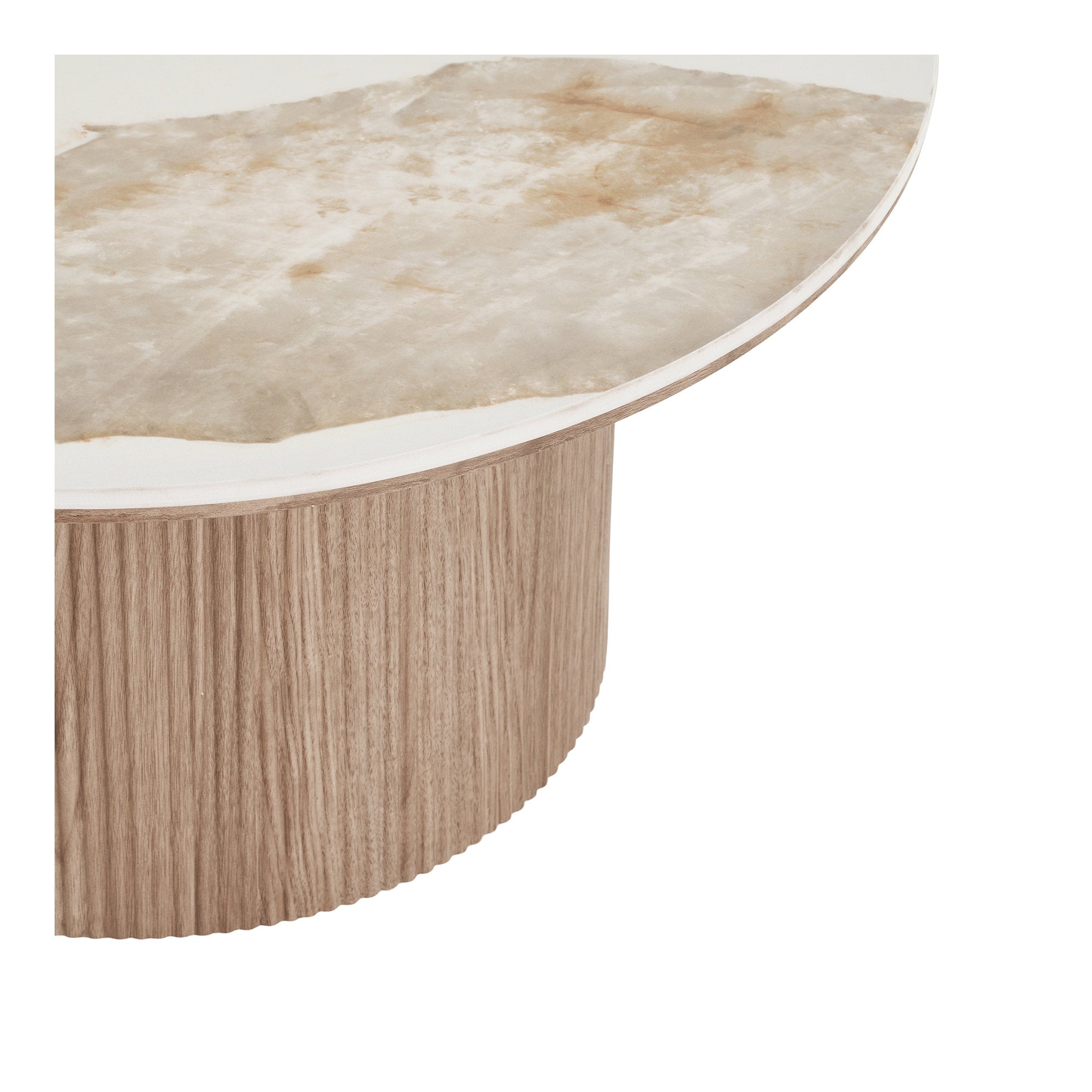Athens Coffee Table – White / Brown