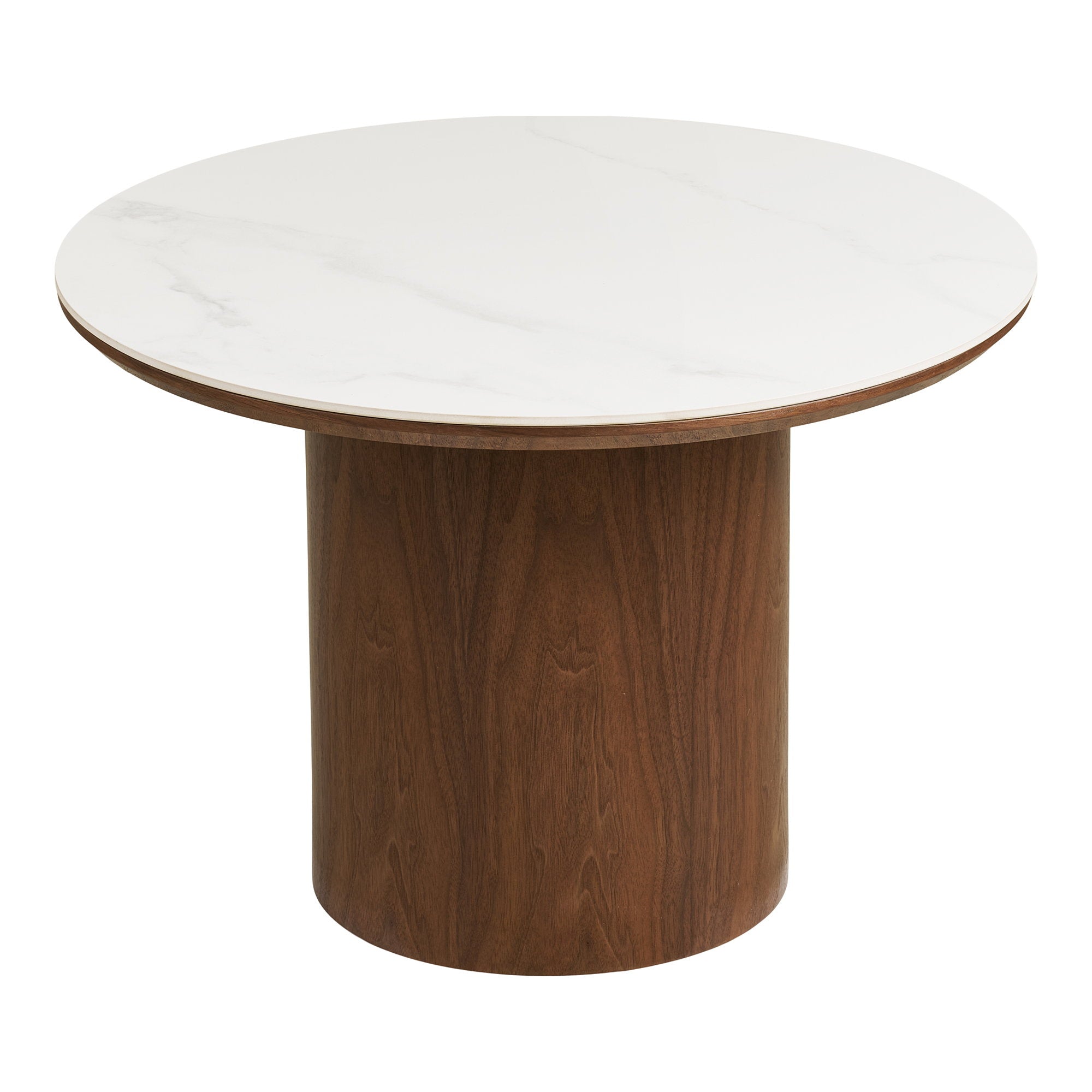 Noli Coffee Table – White / Dark brown
