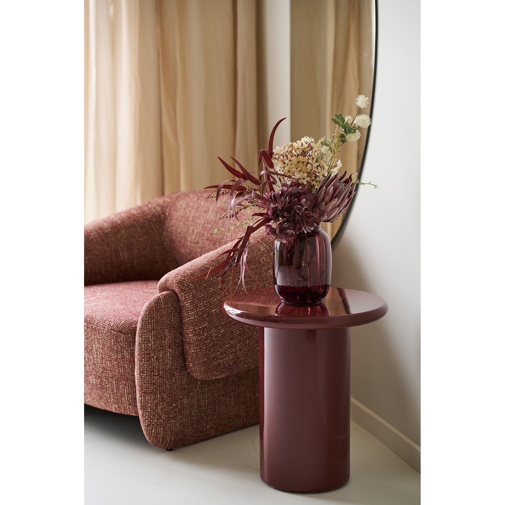 Otago Side Table – Bordeaux