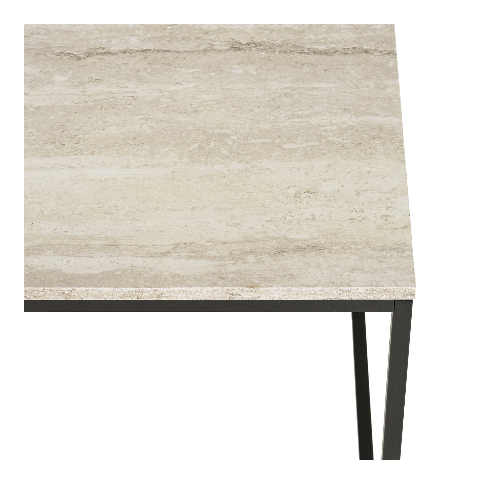 Vita Side Table – Black / Beige