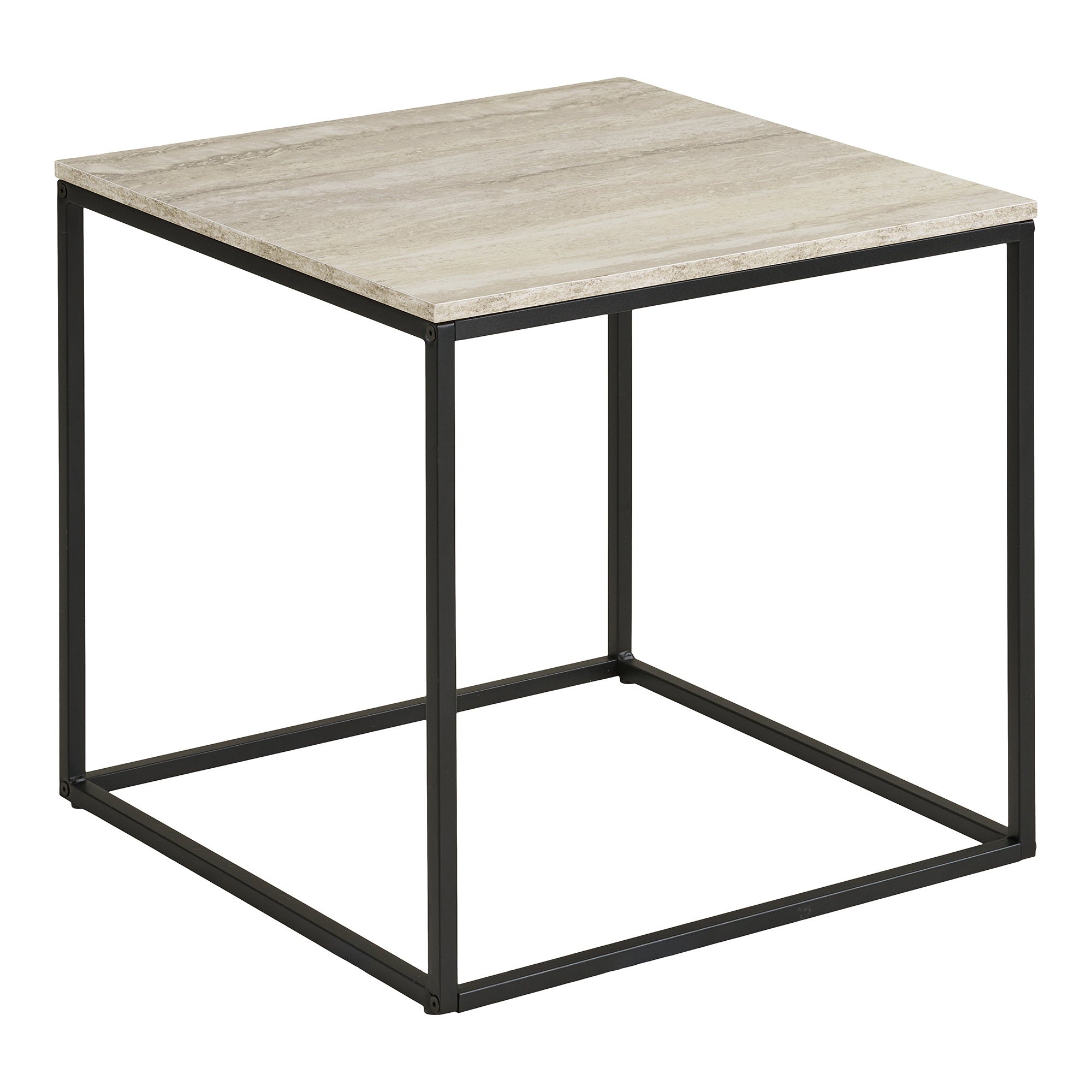 Vita Side Table – Black / Beige