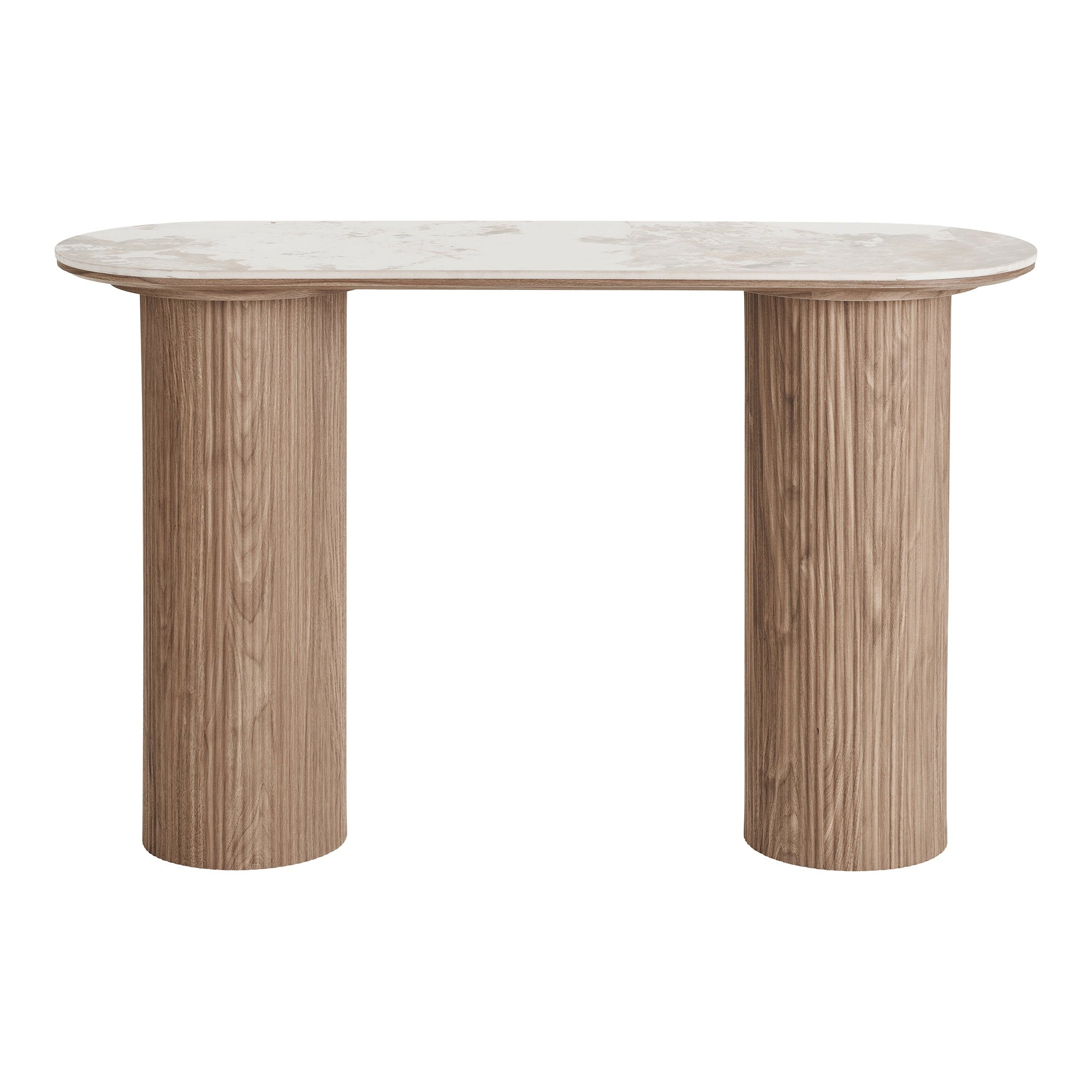 Athens Console Table – White / Brown