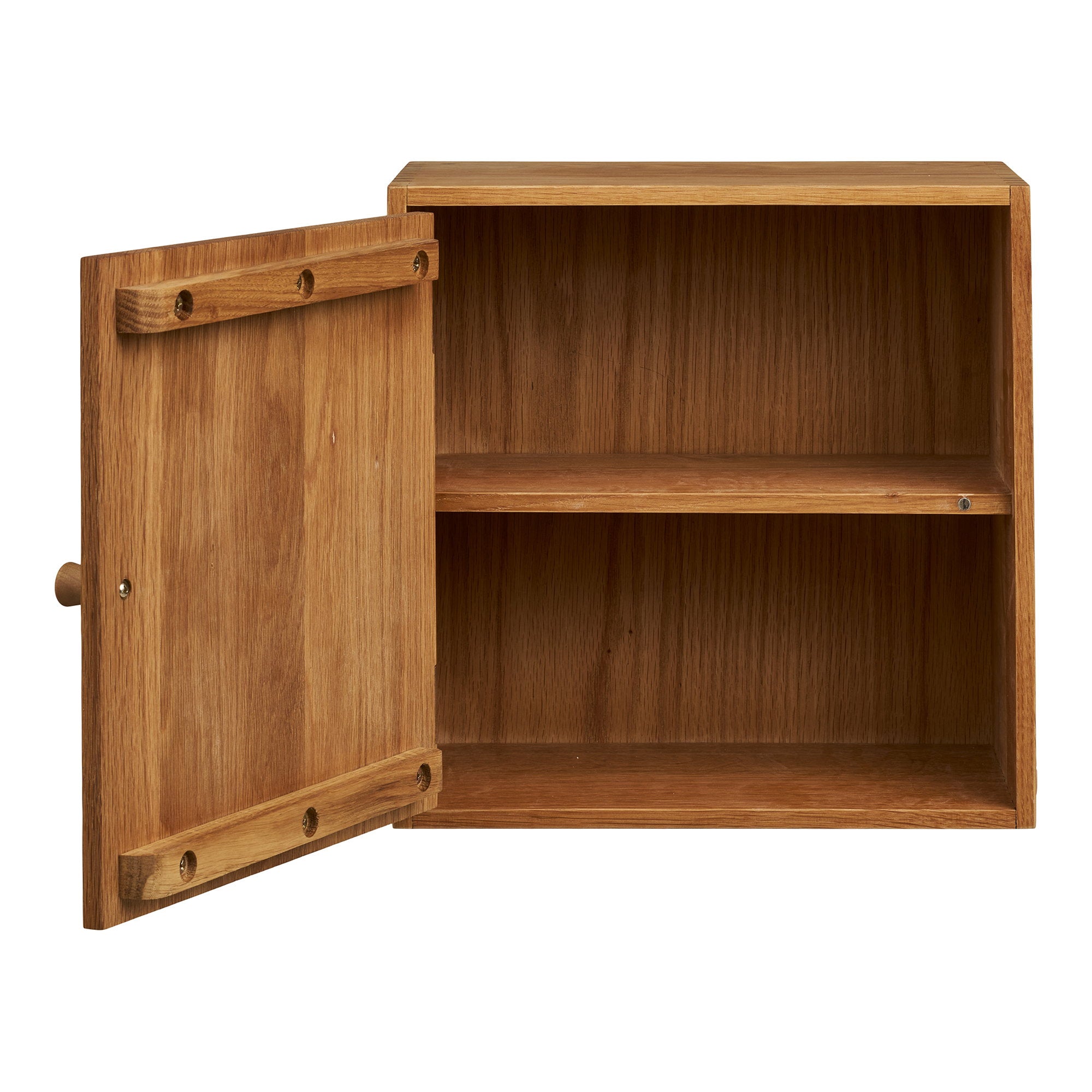 Townsville Wall Shelf with door – Oak – Natural