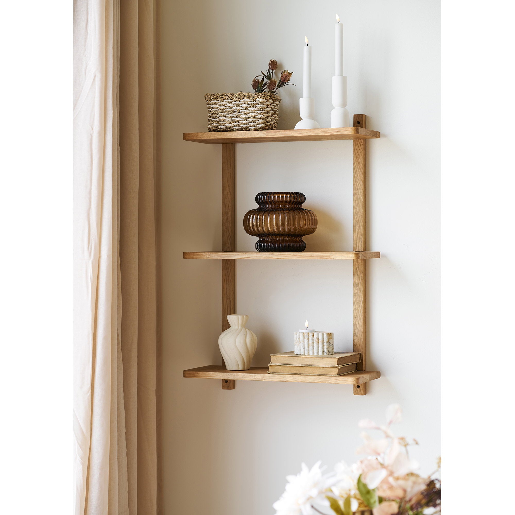 Townsville Wall Shelf – Oak – Natural
