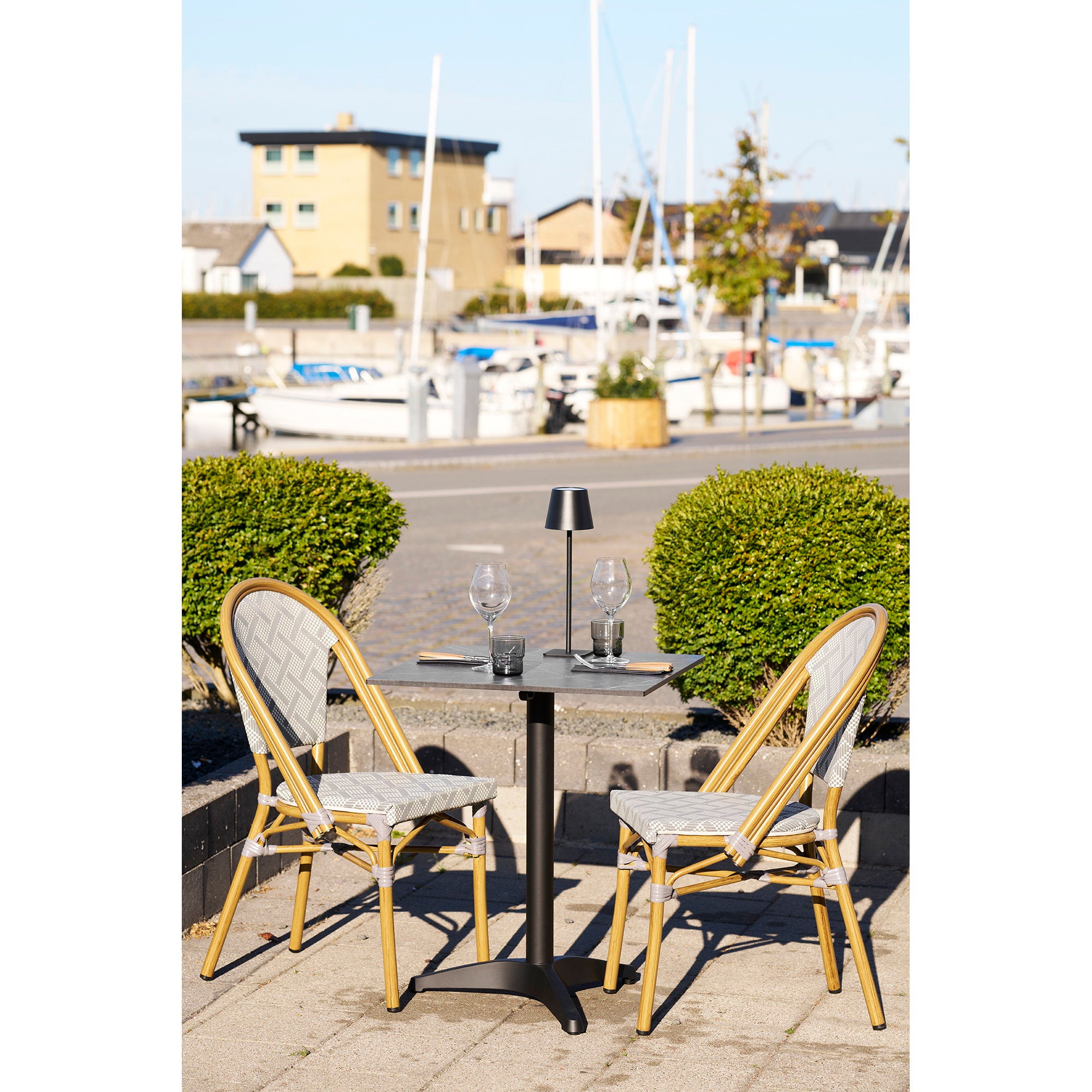 Lauria Dining Chair – White / Grey