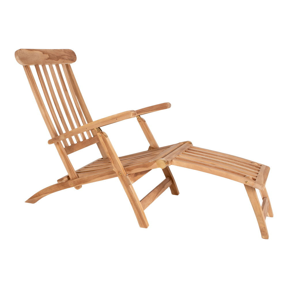 Arrecife Deck Chair with Cushion – Natural / White