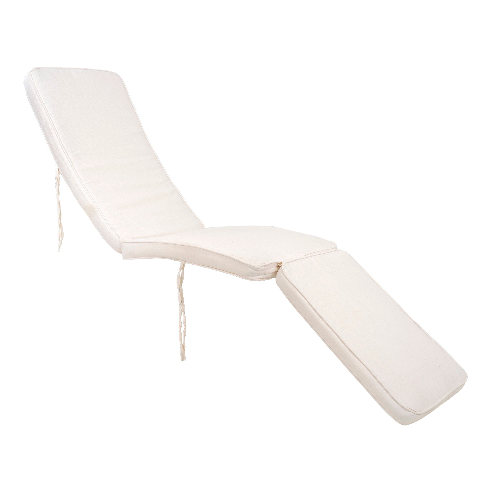 Arrecife Deck Chair with Cushion – Natural / White
