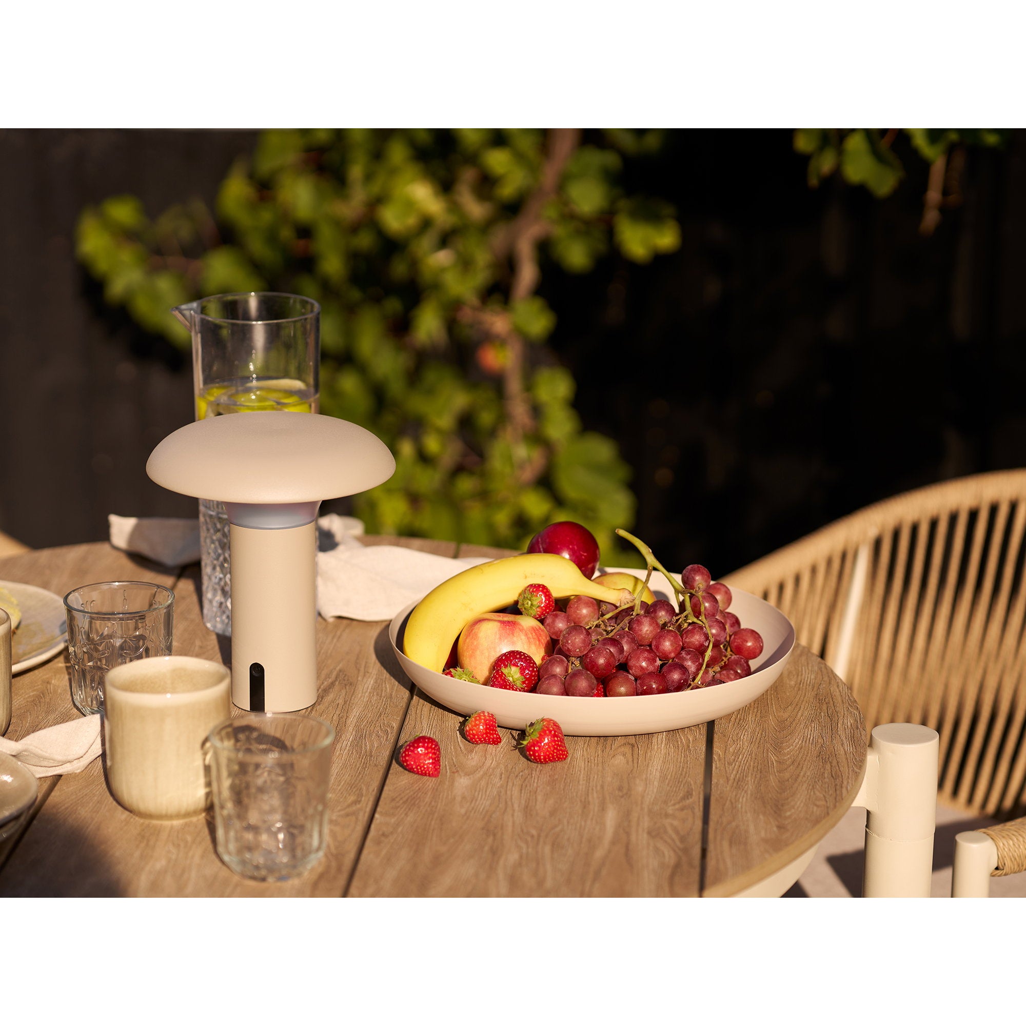 Abela Dining Table – Sand / Natural