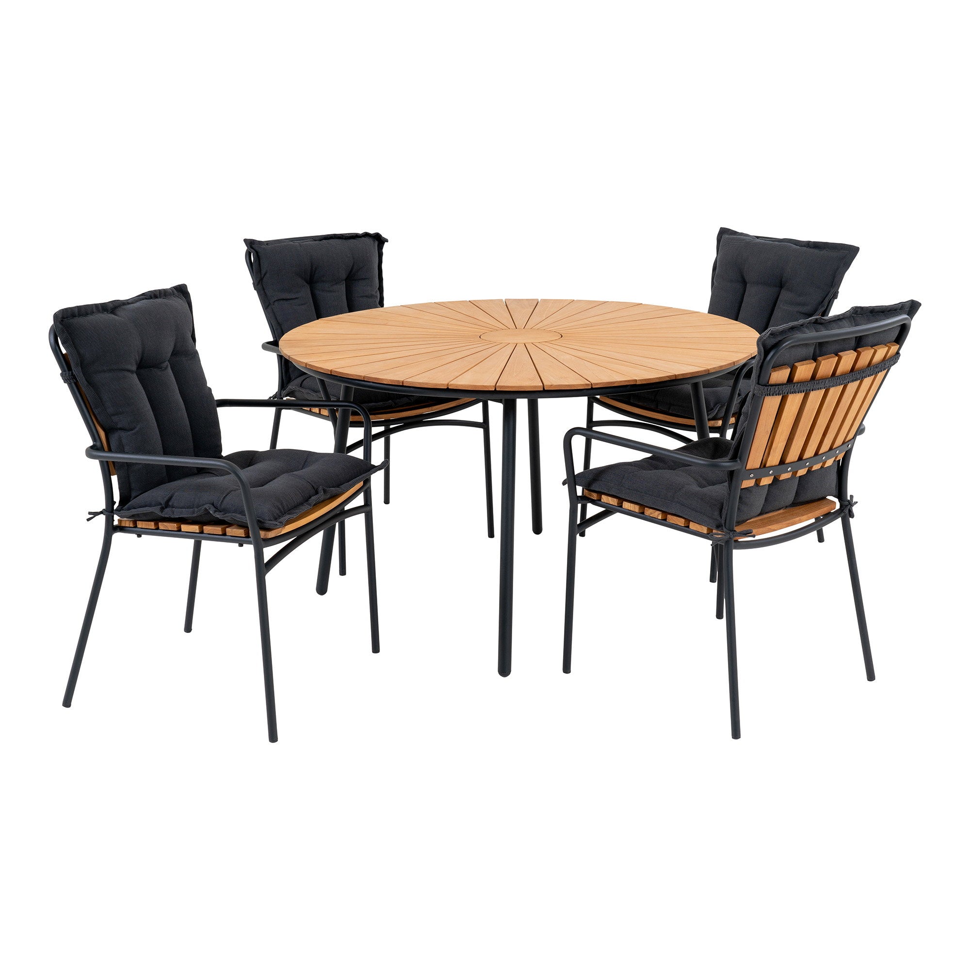 Cleveland Garden Set – Natural / Black