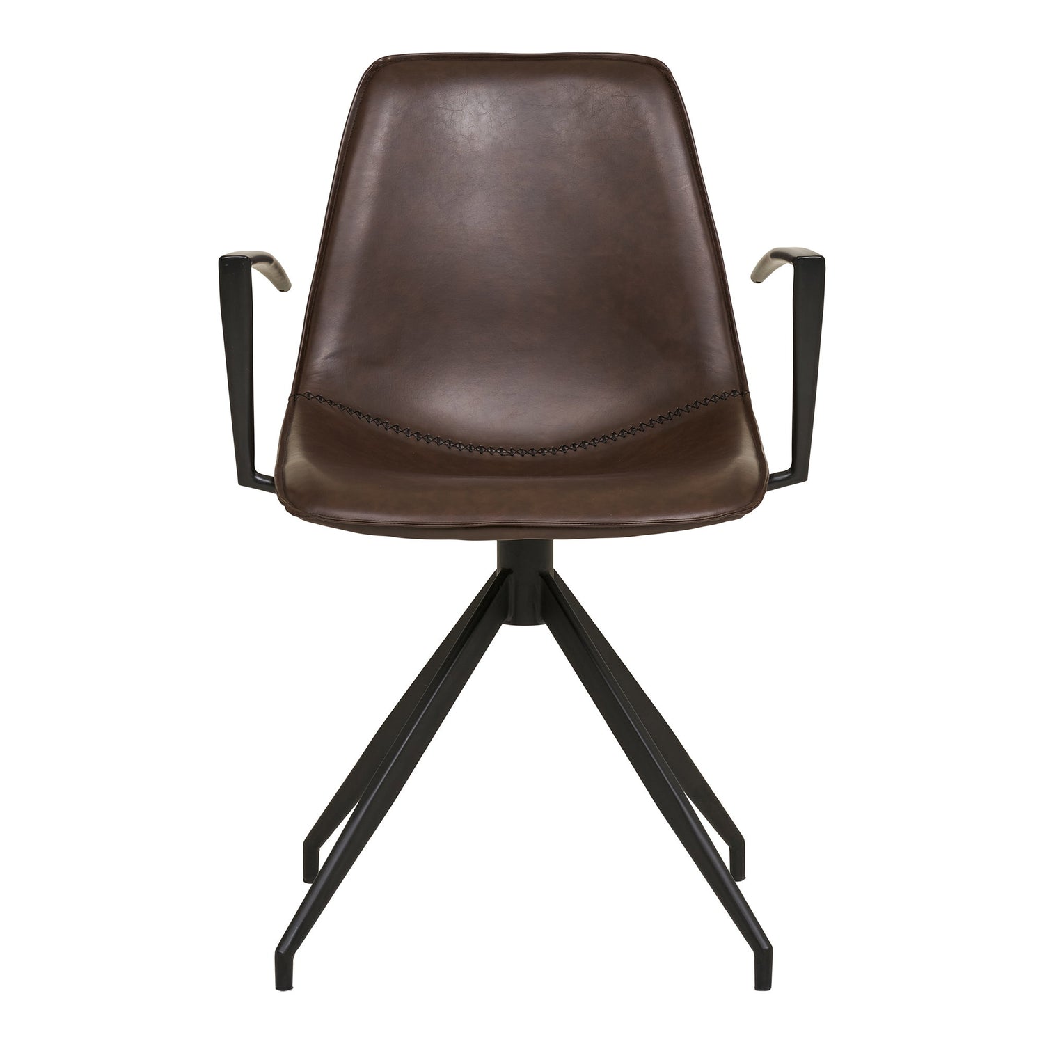 Monaco Dining Chair – PU Leather – Brown