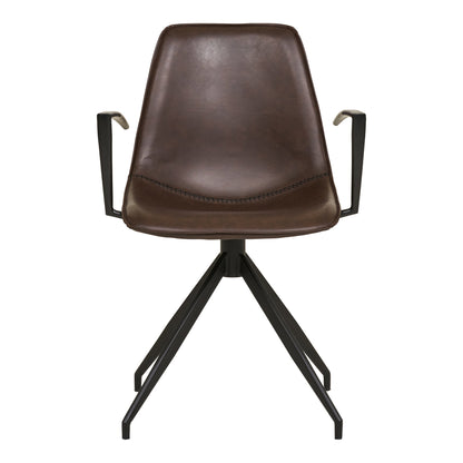 Monaco Dining Chair – PU Leather – Brown