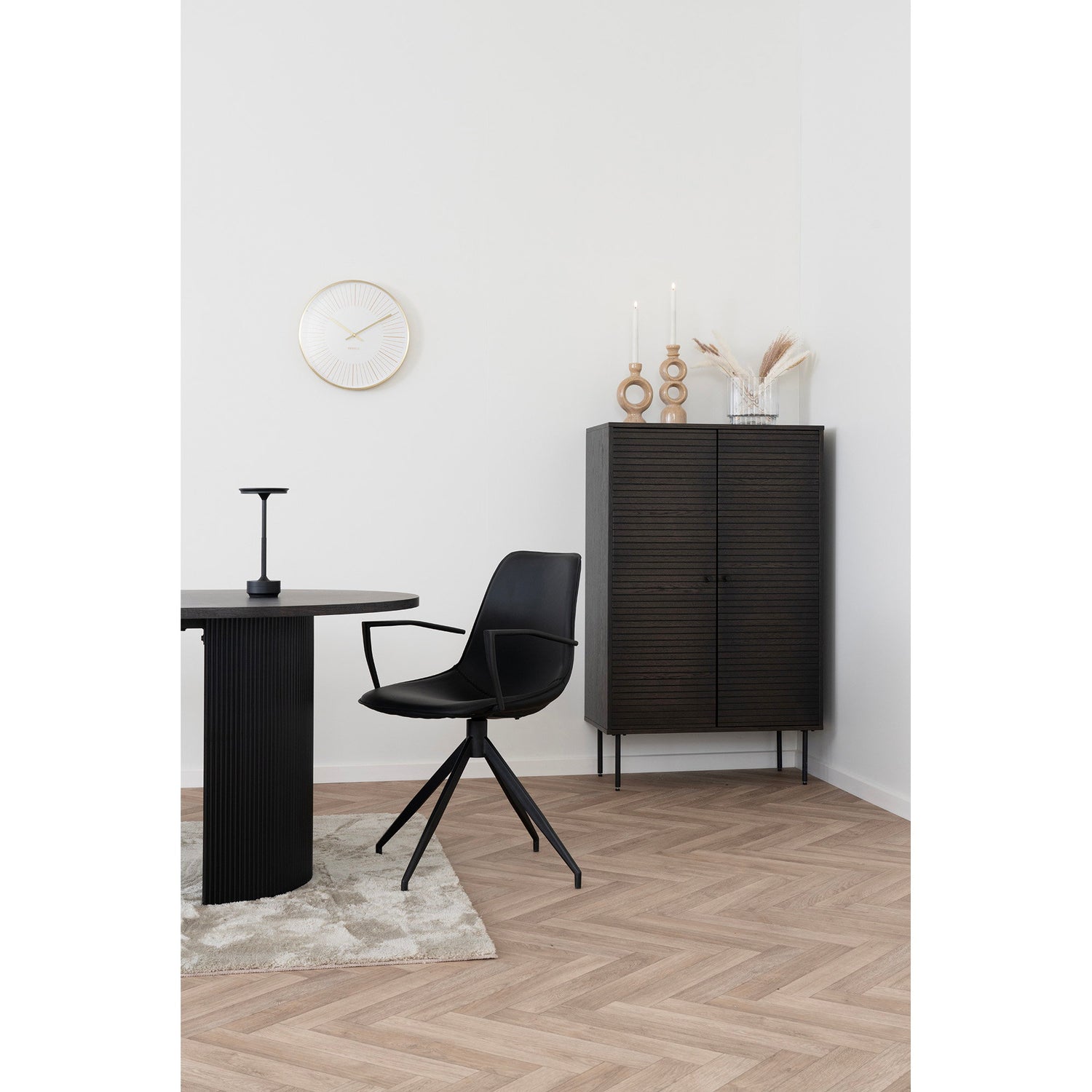 Monaco Dining Chair – PU Leather – Black