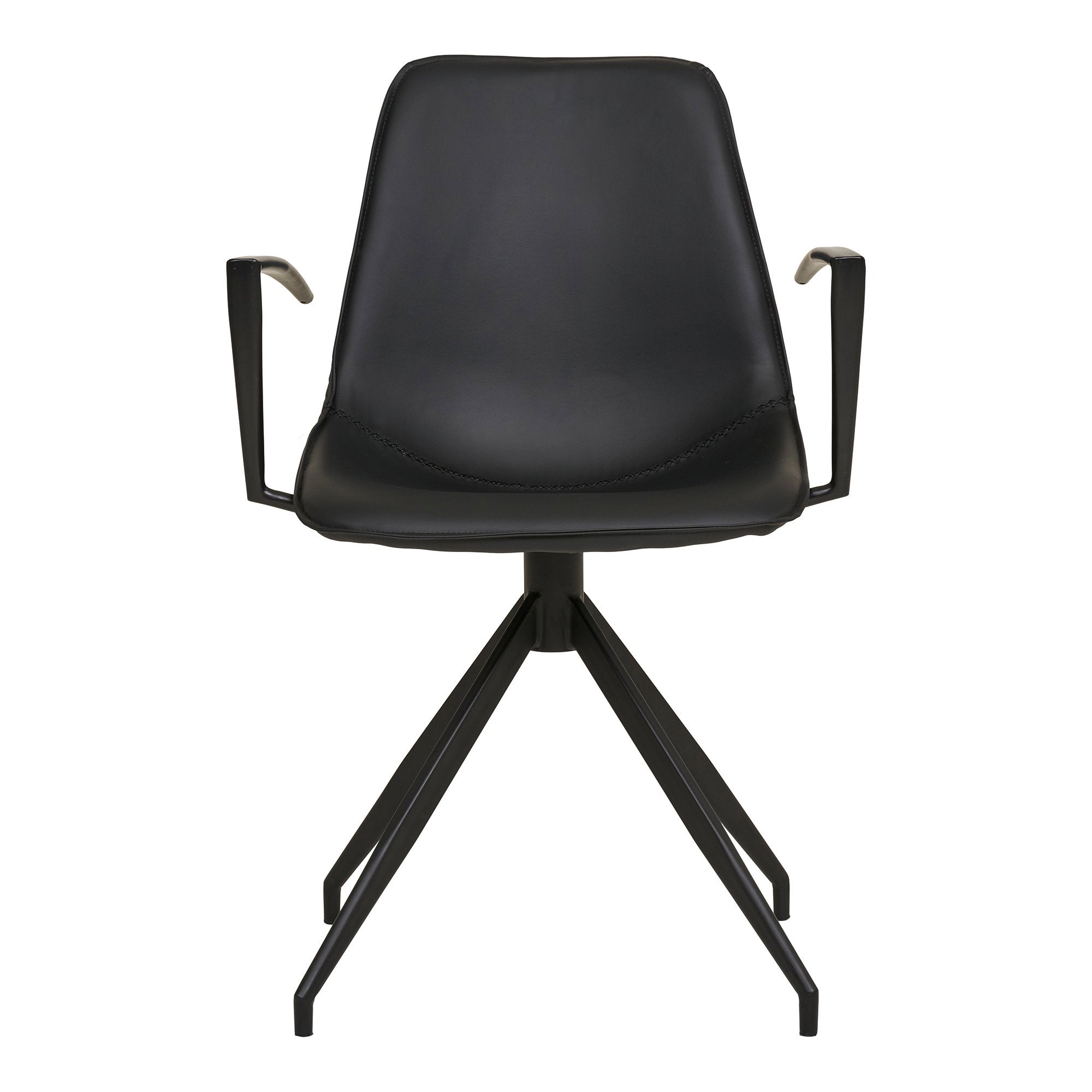 Monaco Dining Chair – PU Leather – Black