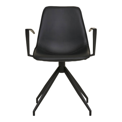 Monaco Dining Chair – PU Leather – Black