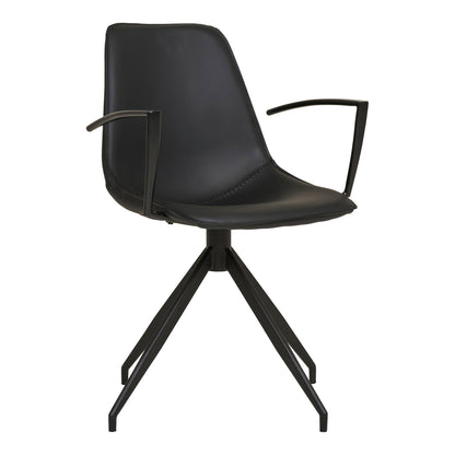 Monaco Dining Chair – PU Leather – Black