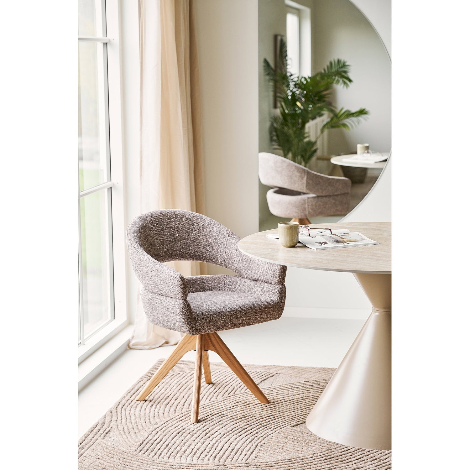 Dover Dining Chair – Oak – Brown