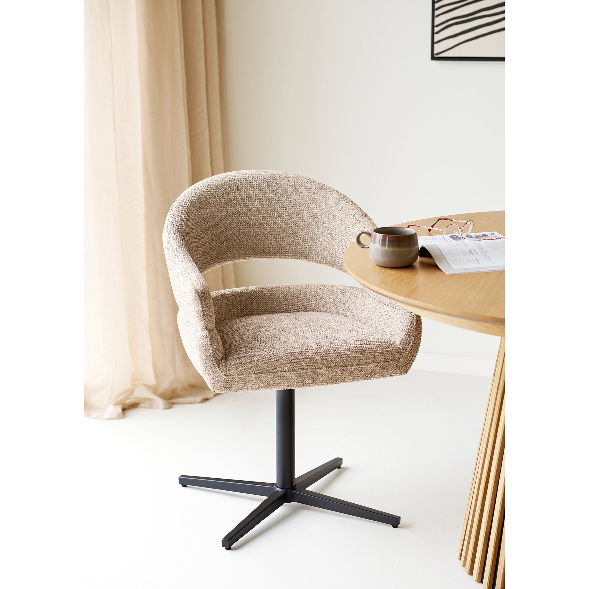 Dover Dining Chair – Oak – Sand