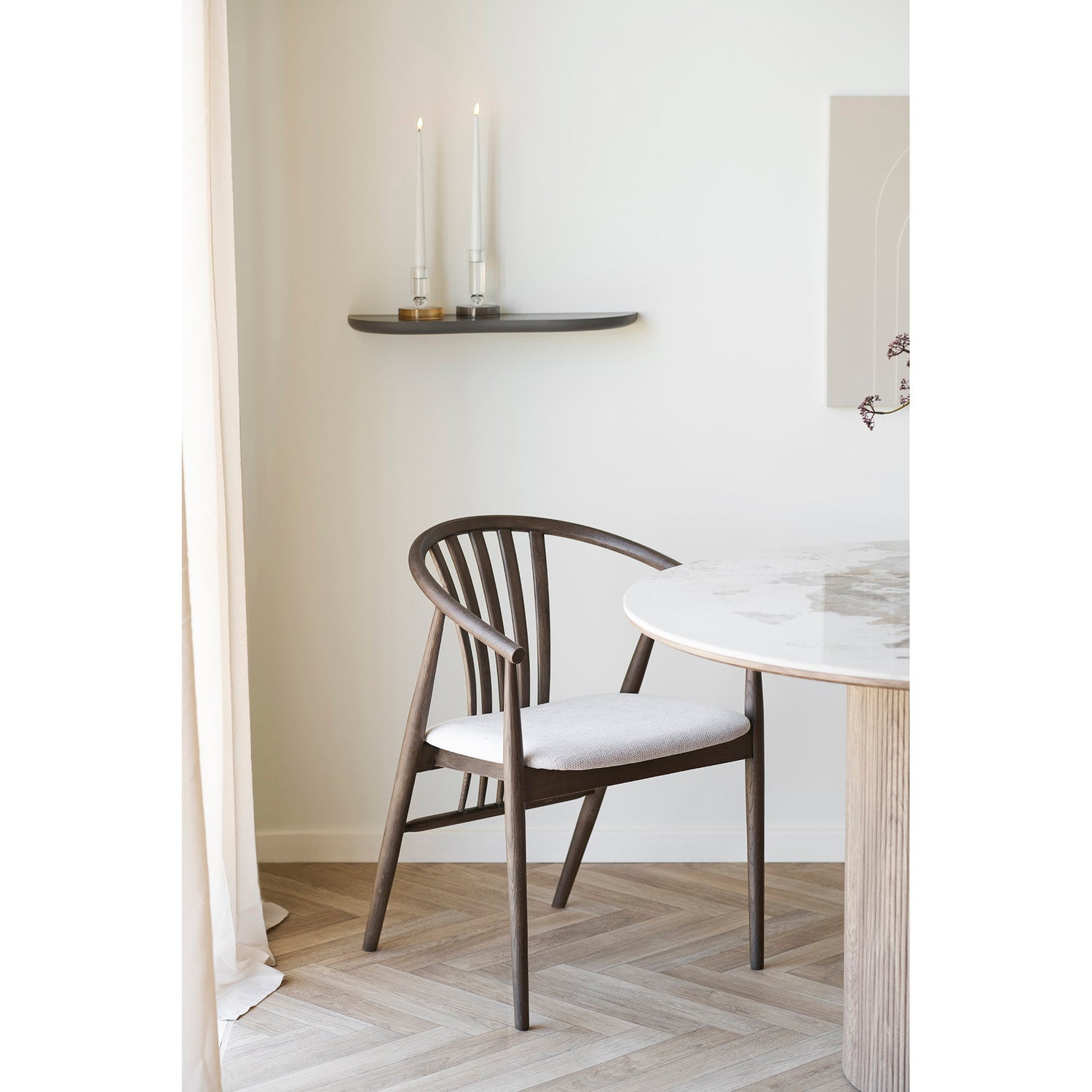 Agustin Dining Chair – Oak – Smoked