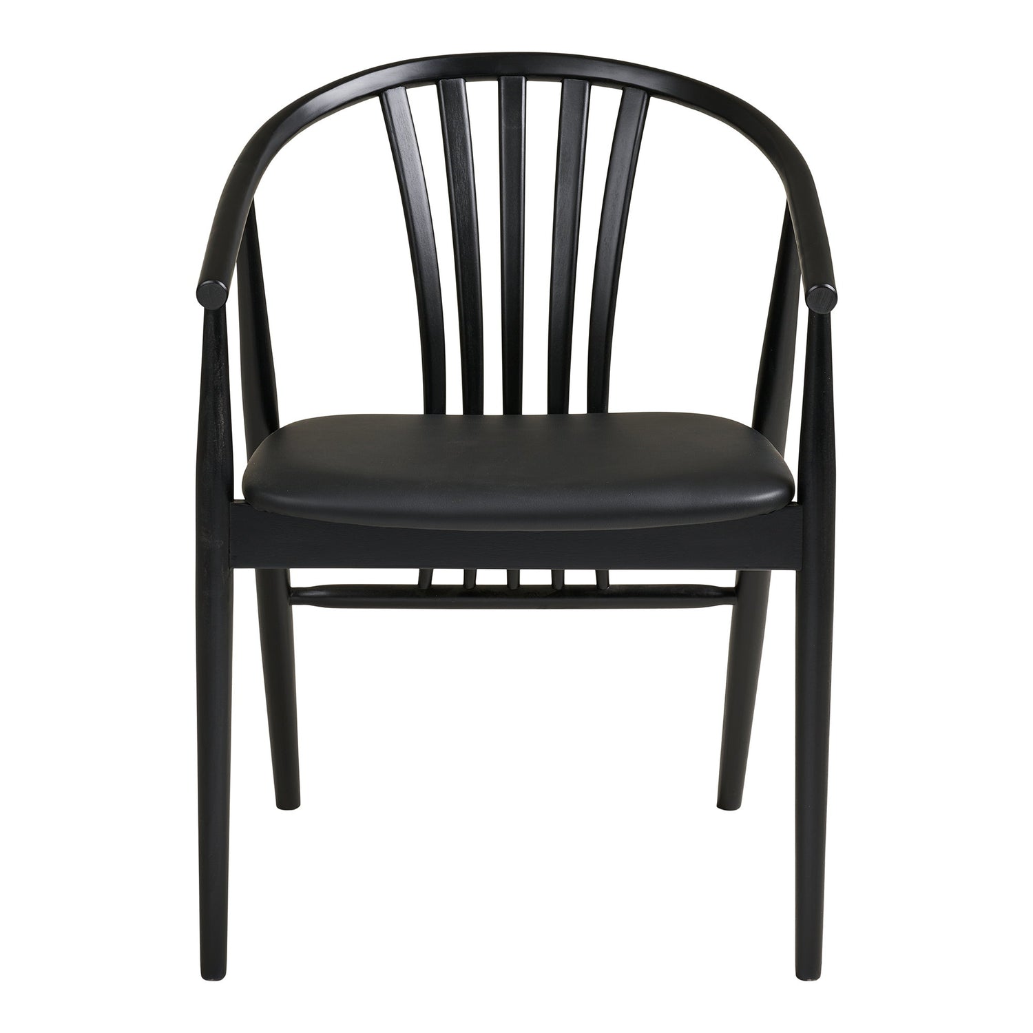 Agustin Dining Chair – Oak – Black
