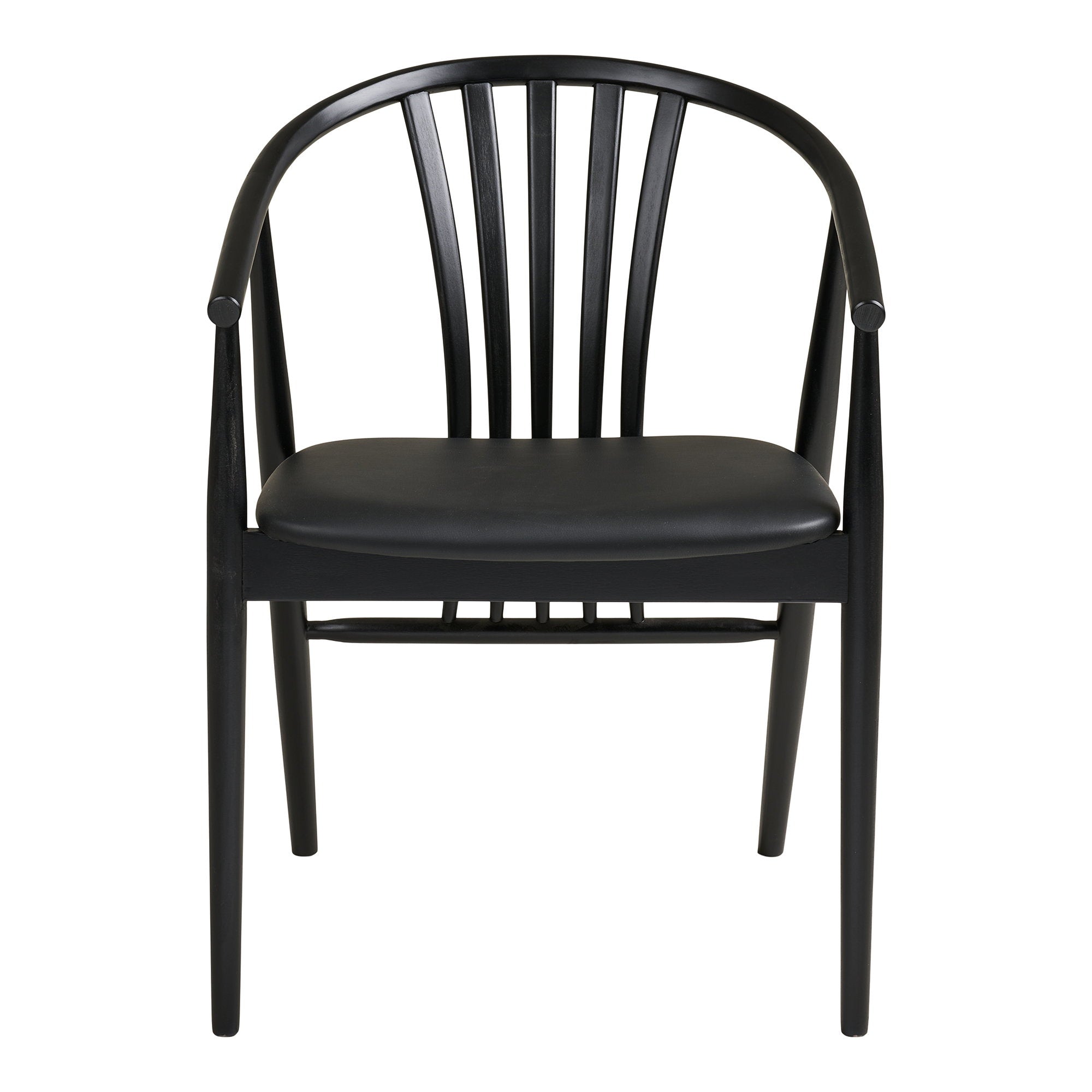 Agustin Dining Chair – Oak – Black