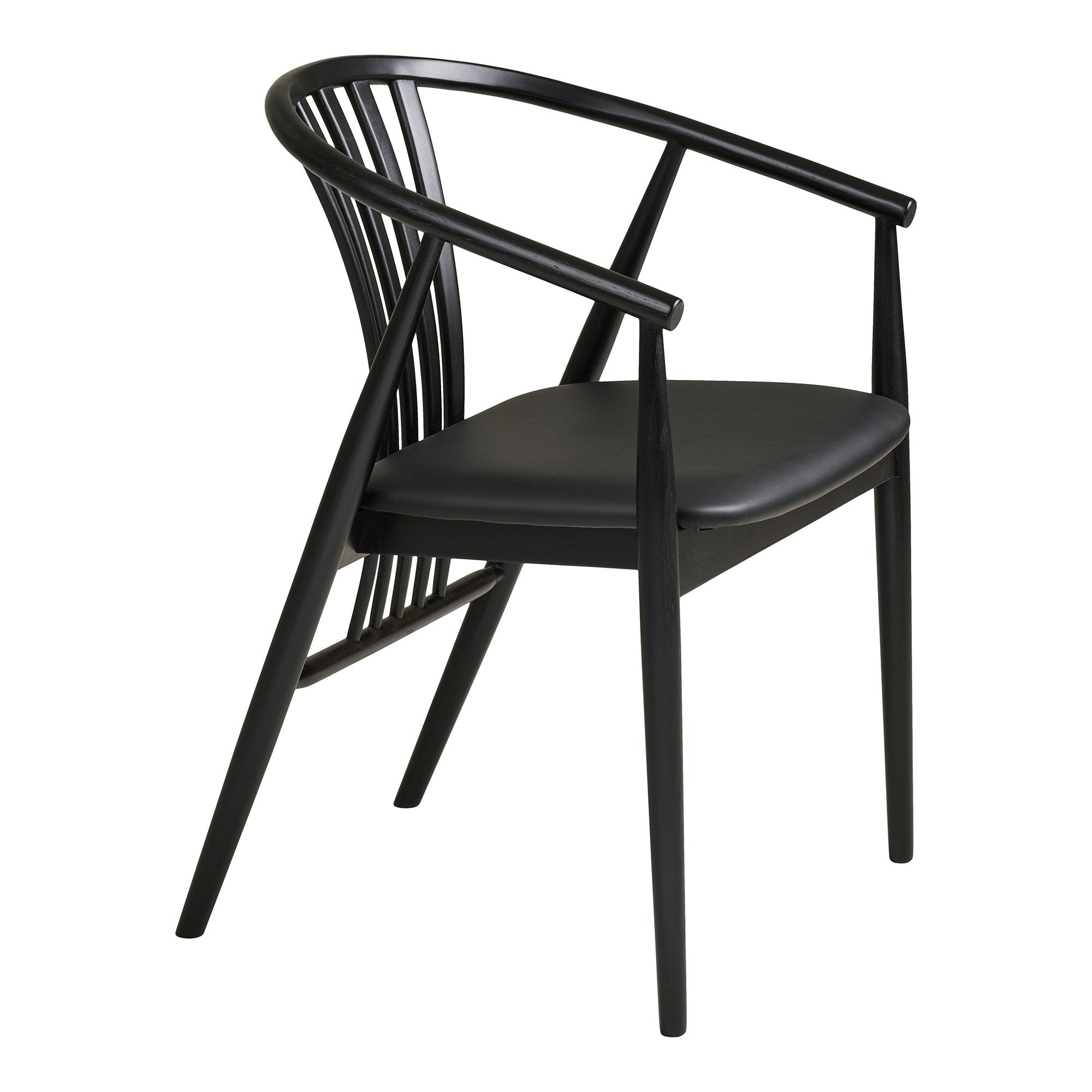 Agustin Dining Chair – Oak – Black