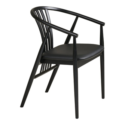 Agustin Dining Chair – Oak – Black