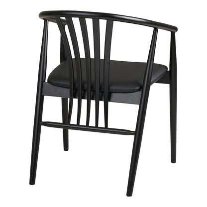 Agustin Dining Chair – Oak – Black