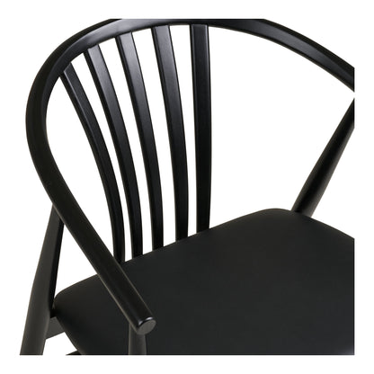 Agustin Dining Chair – Oak – Black