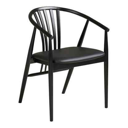 Agustin Dining Chair – Oak – Black
