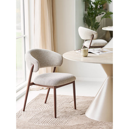 Cavi Dining Chair – Sand / Walnut