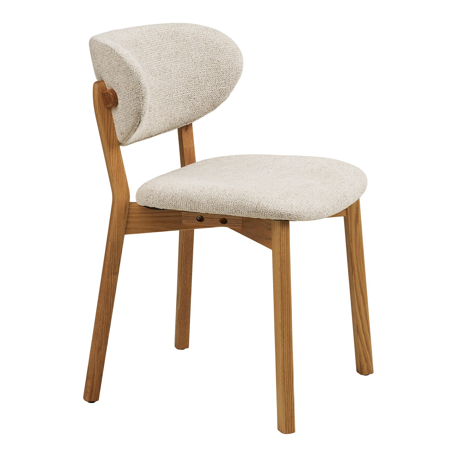 Dunkirk Dining Chair – Oak – Natural / Beige