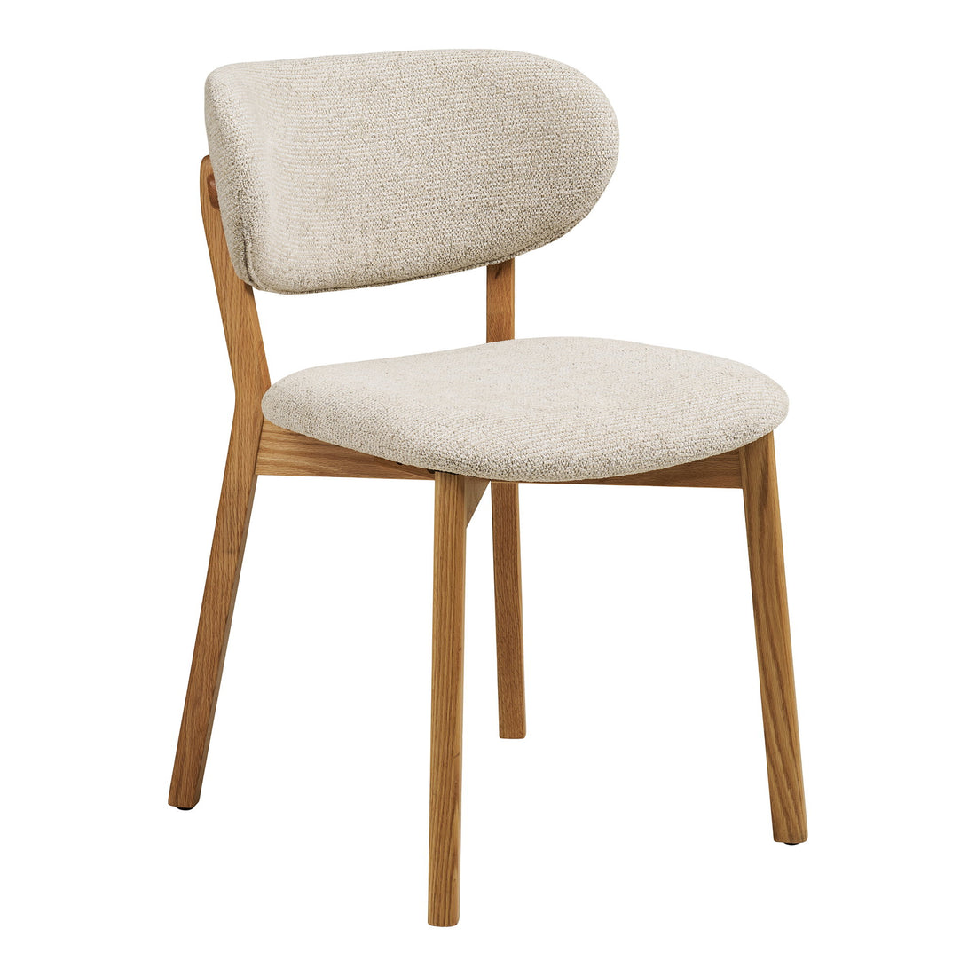 Dunkirk Dining Chair – Oak – Natural / Beige – 59×52 cm